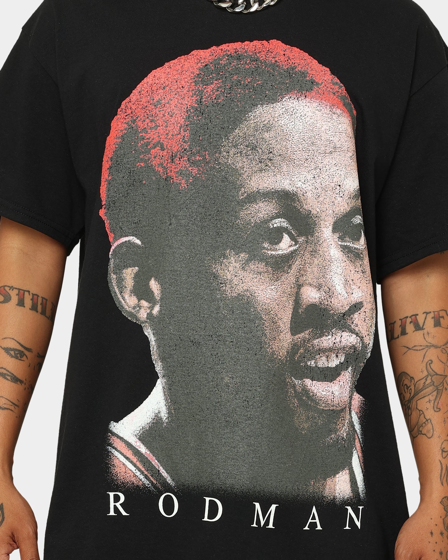 Rodman Brand Rodman Glow Face T-Shirt Black - Image 4