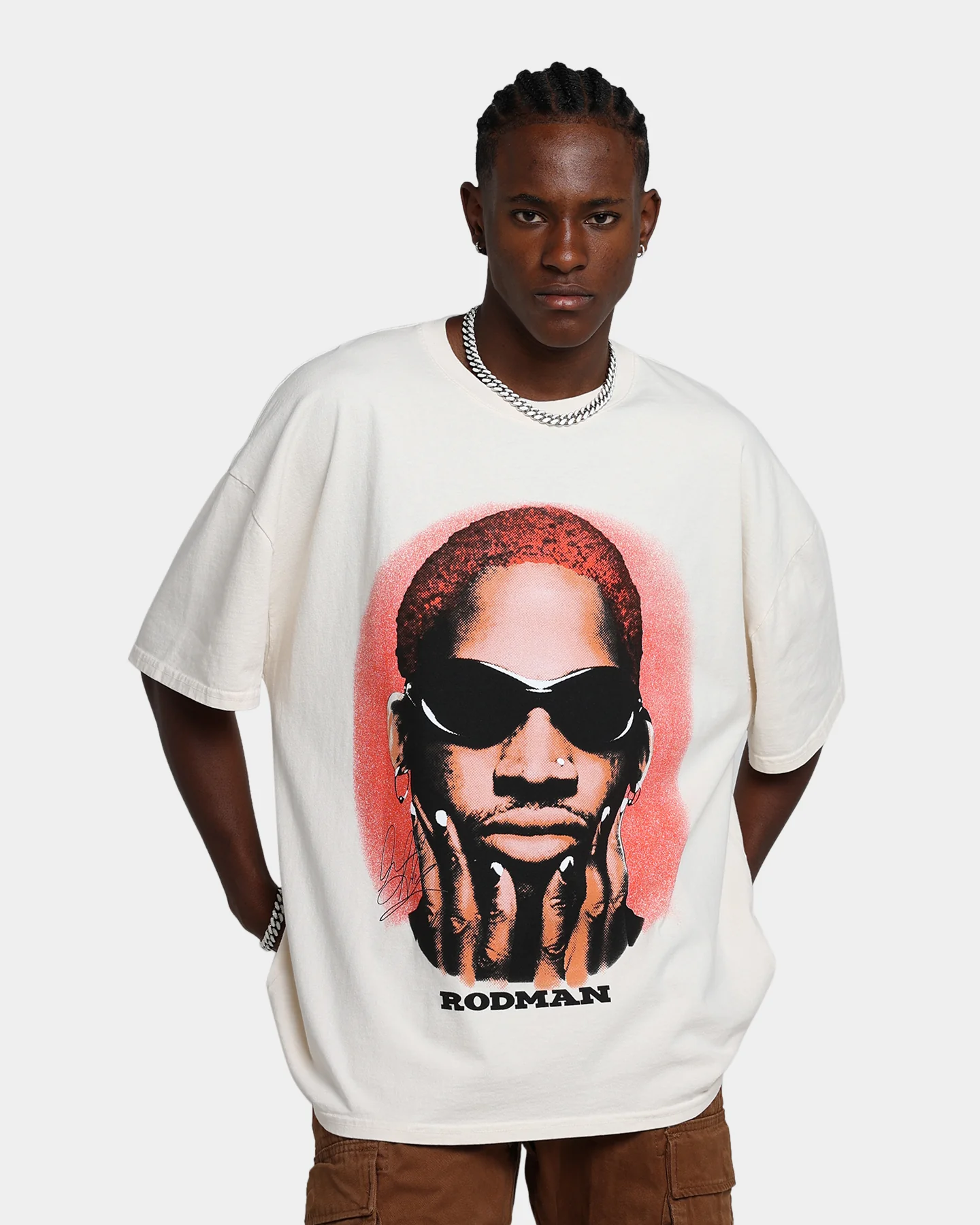 Rodman Brand Rodman Signature Vintage T-Shirt Off White