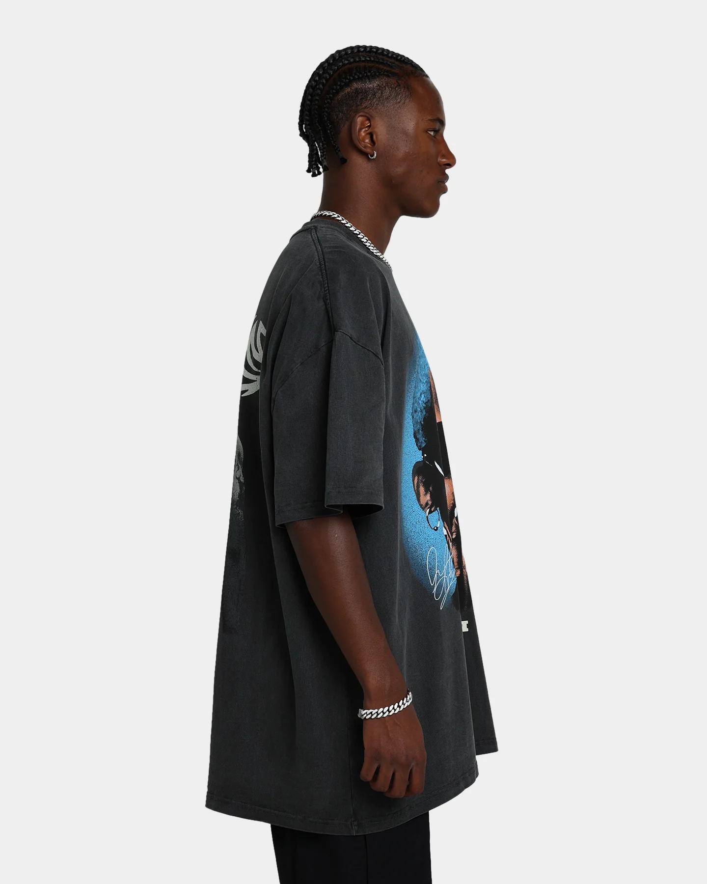 Rodman Brand Rodman Signature Vintage T-Shirt Vintage Black/Blue - Image 6