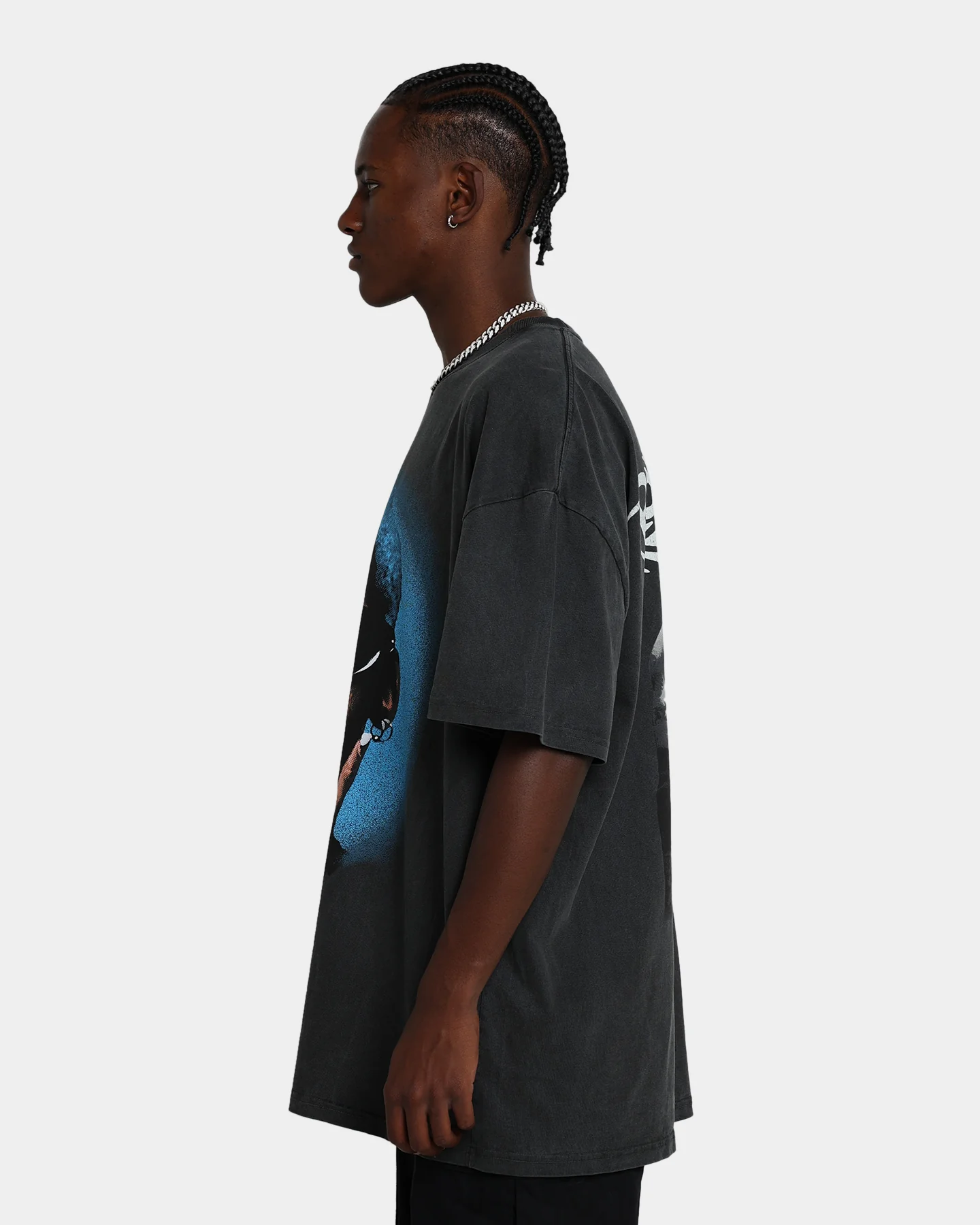 Rodman Brand Rodman Signature Vintage T-Shirt Vintage Black/Blue - Image 7