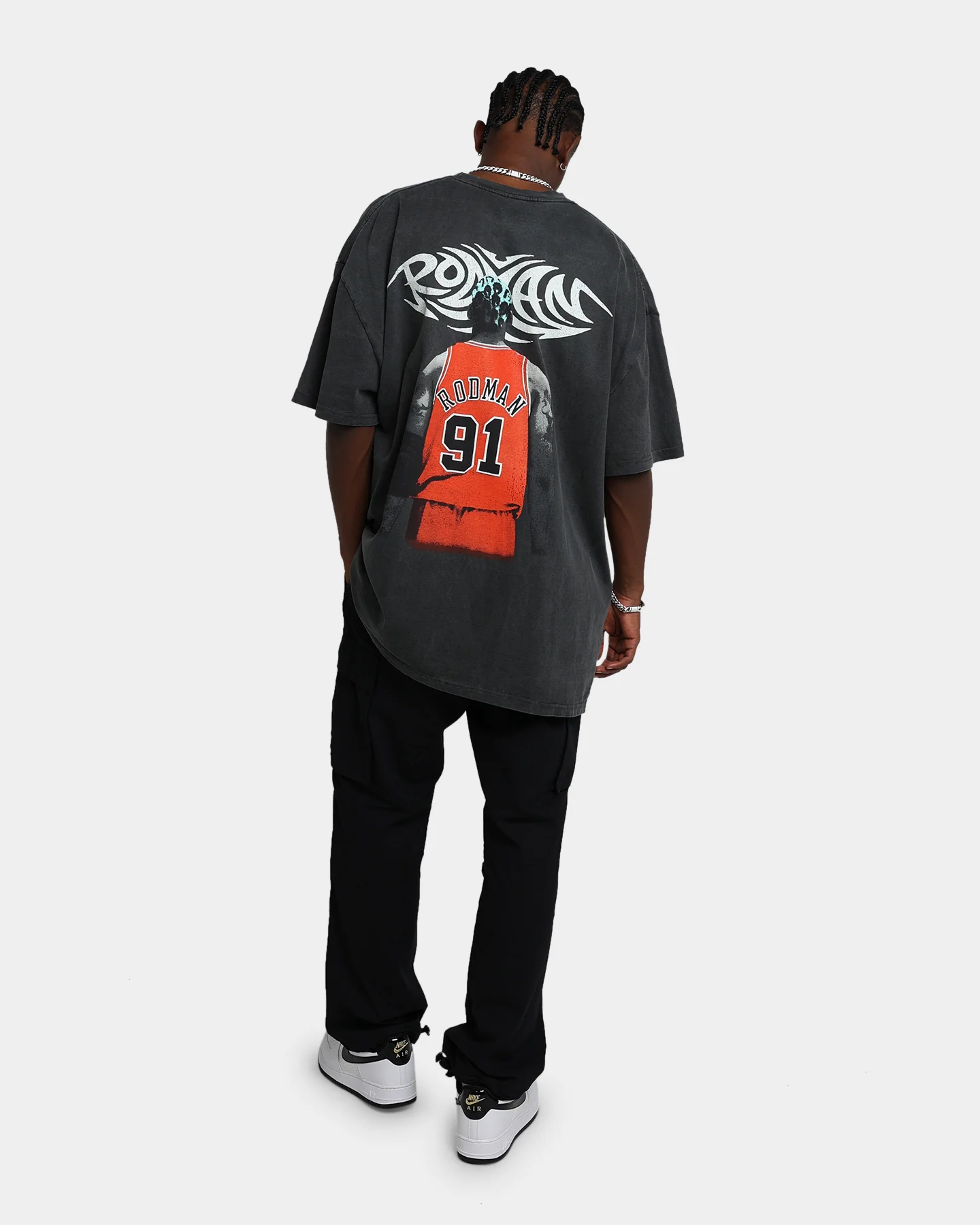 Rodman Brand Rodman Signature Vintage T-Shirt Vintage Black/Blue - Image 8