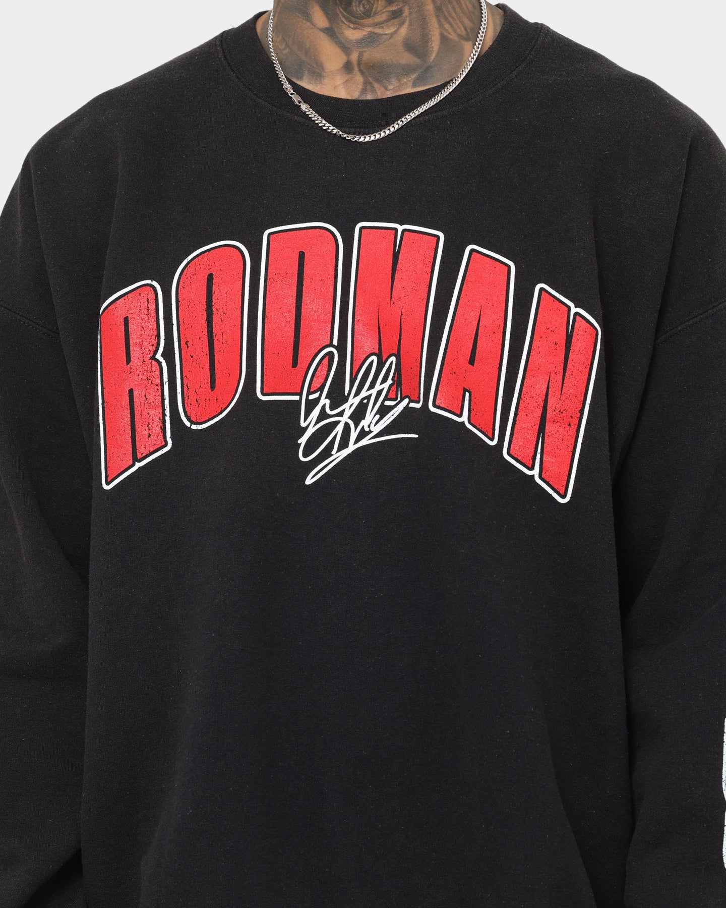 Rodman Brand Rodman Stats Crewneck Black Wash - Image 3