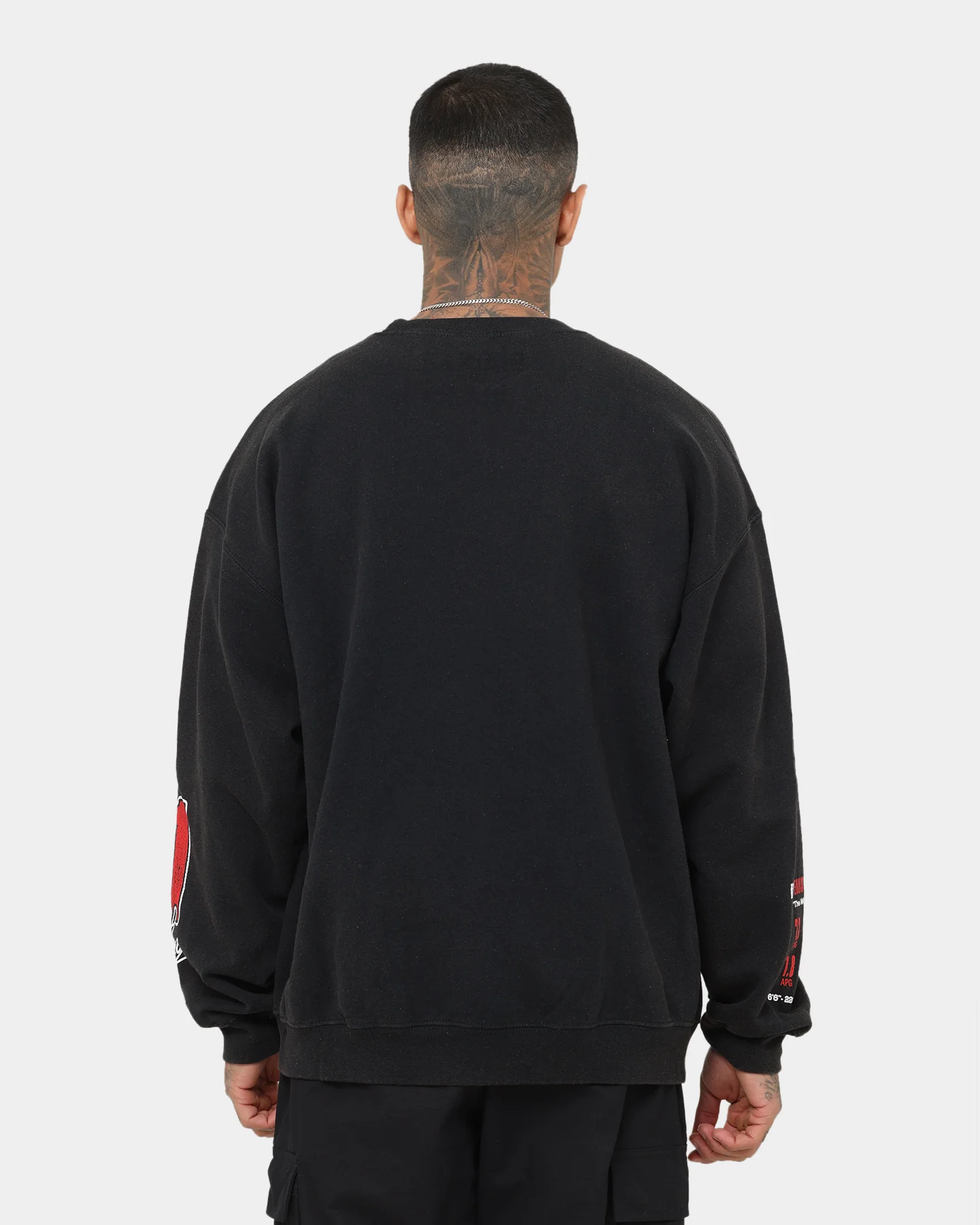 Rodman Brand Rodman Stats Crewneck Black Wash - Image 4