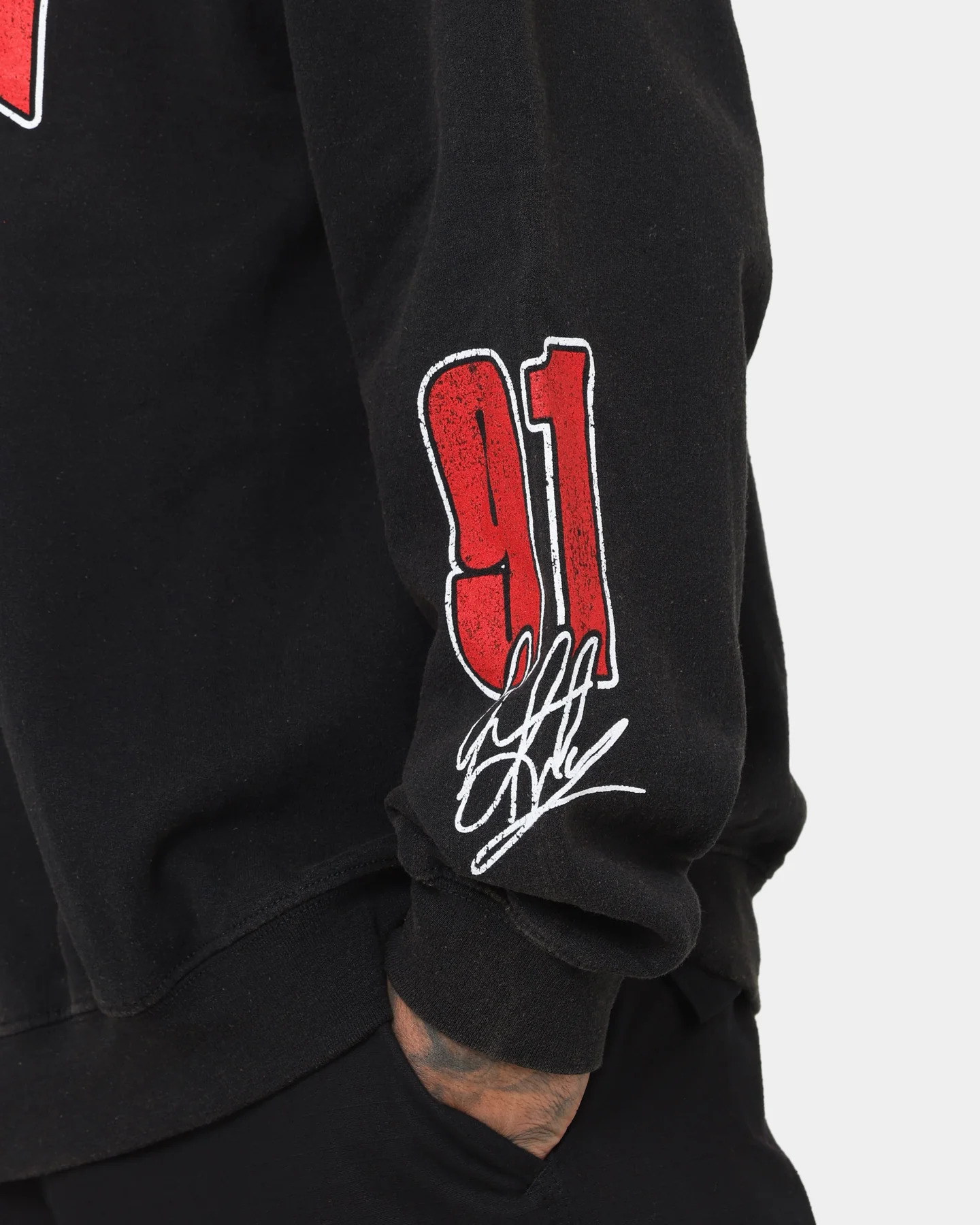 Rodman Brand Rodman Stats Crewneck Black Wash - Image 8