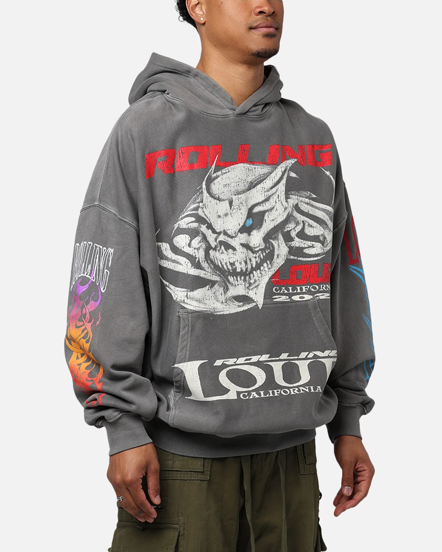 Rolling Loud Culture Hoodie Washed Charcoal - Image 6