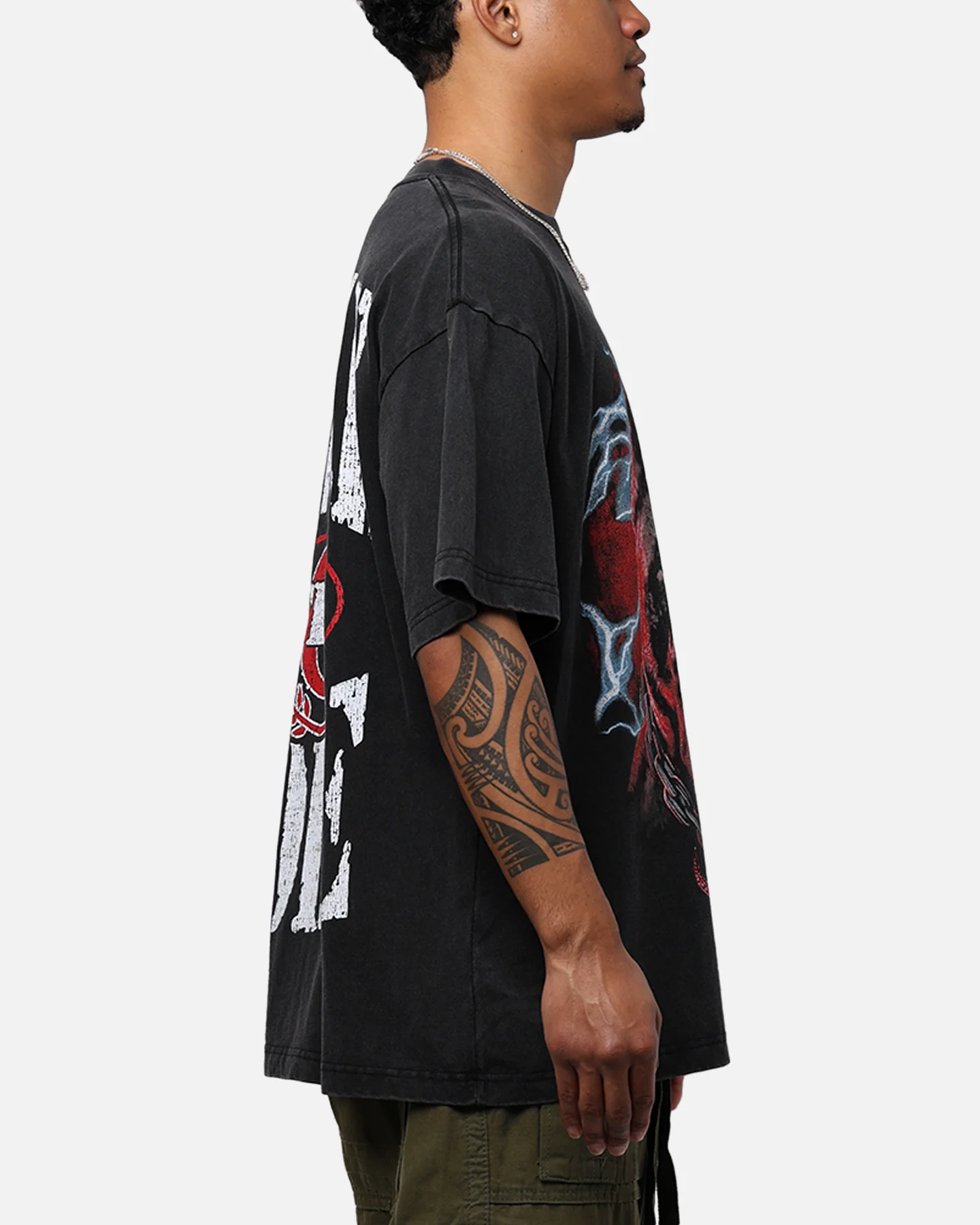 Rolling Loud X Culture Kings Dawg T-Shirt Vintage Black - Image 4