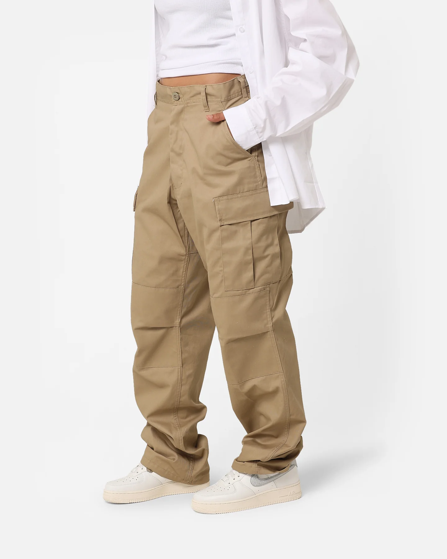 Rothco Women's Relaxed Fit Cargo Pants Khaki - Image 6