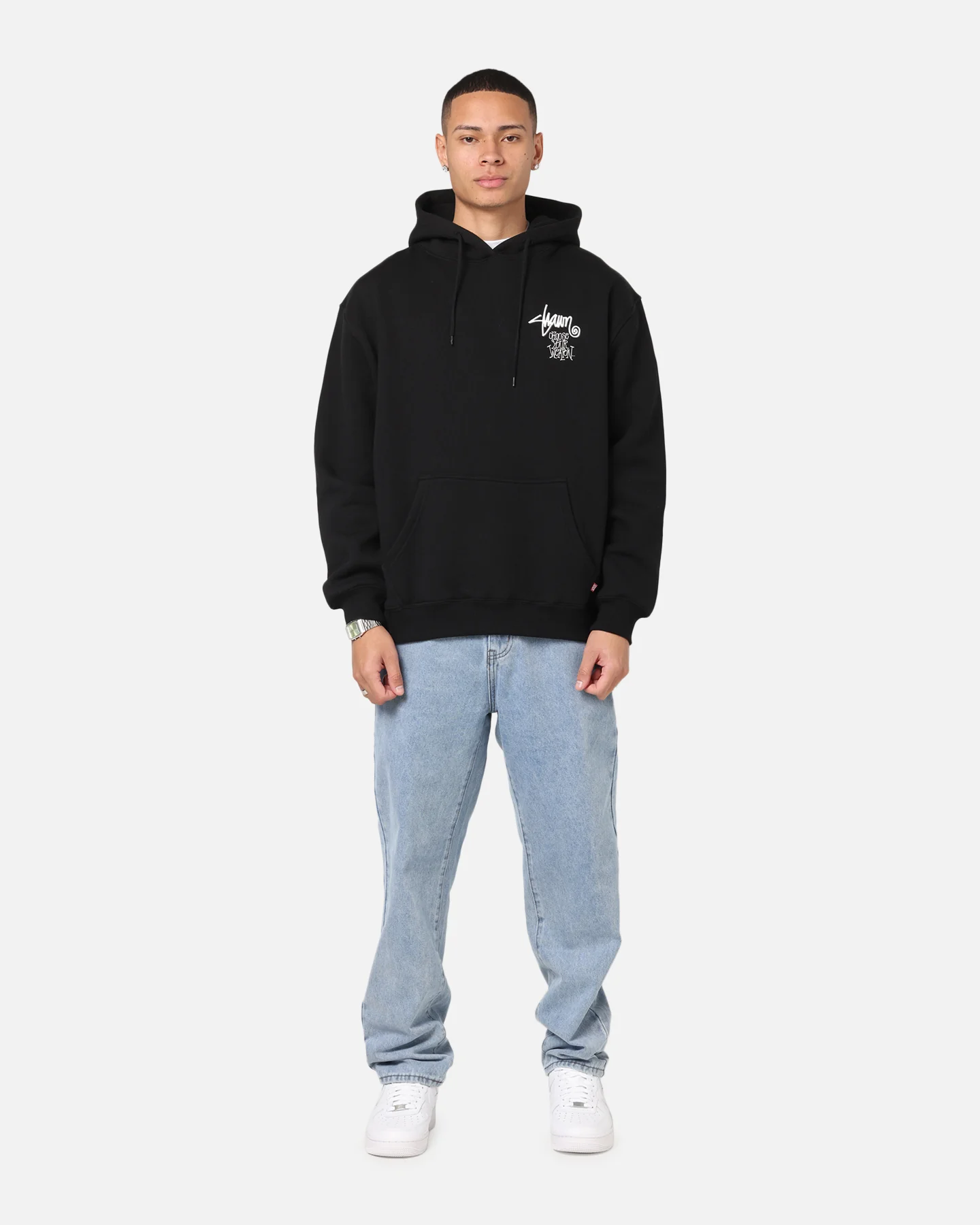 S Double Choose Your Weapon Hoodie Black - Image 4