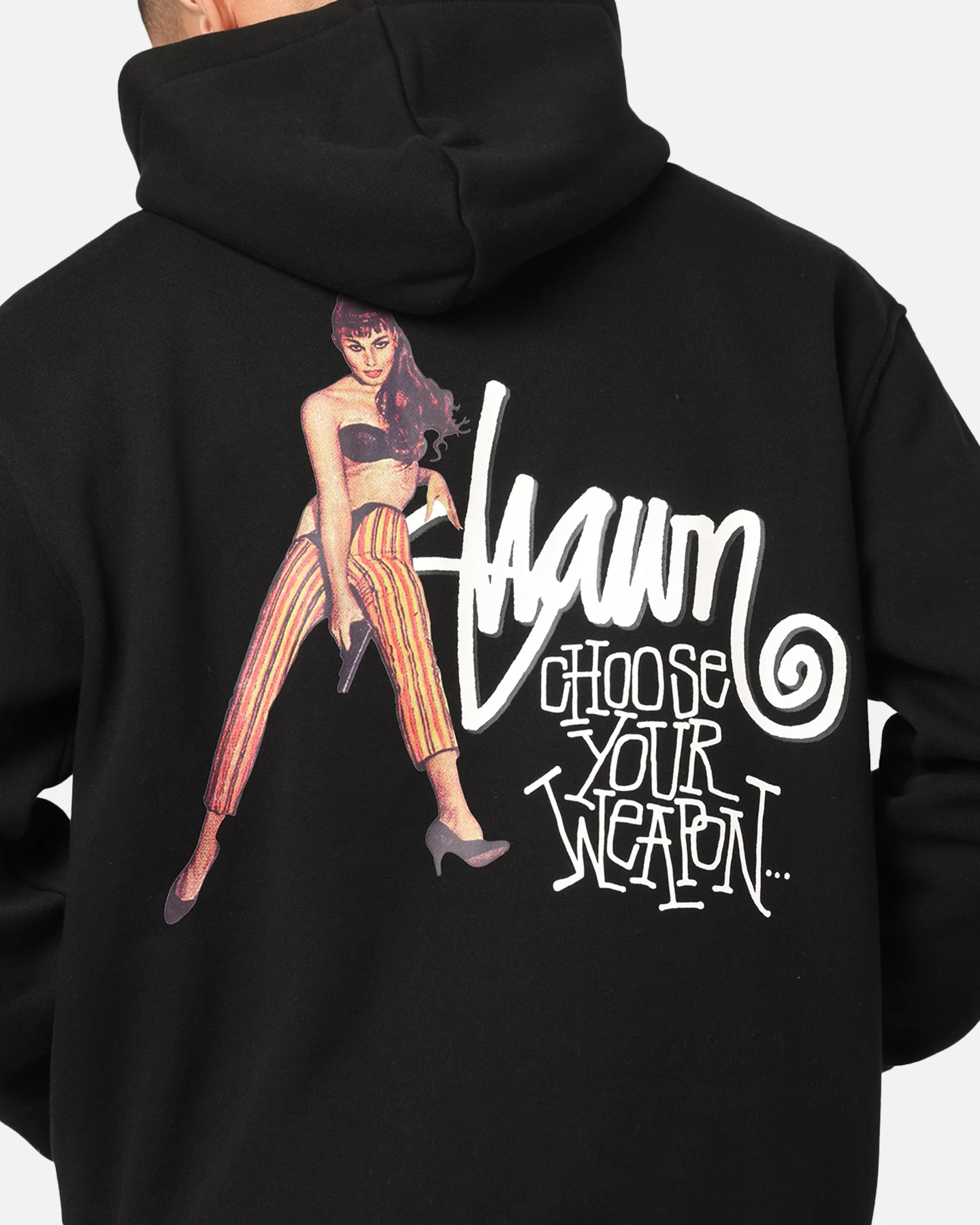 S Double Choose Your Weapon Hoodie Black - Image 7