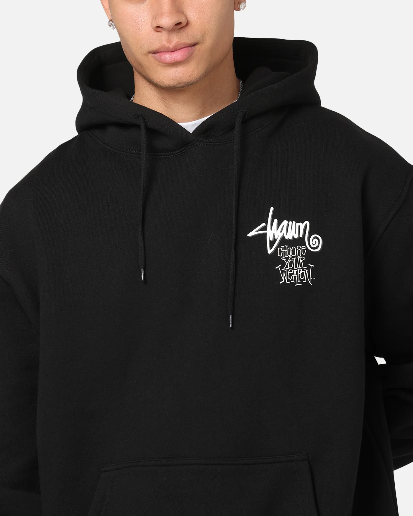 S Double Choose Your Weapon Hoodie Black - Image 8