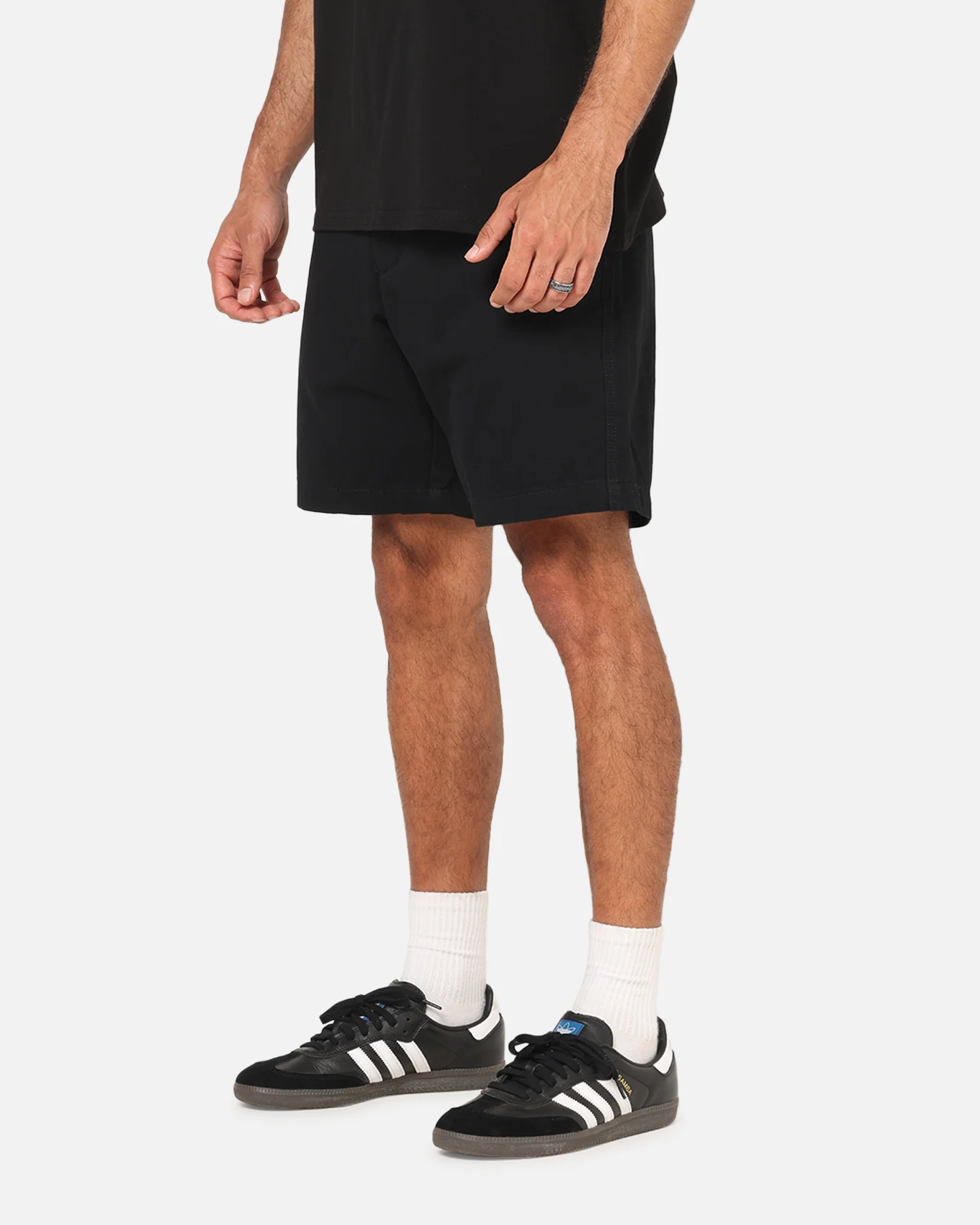 S Double Classic Cut Chino Shorts Black - Image 6
