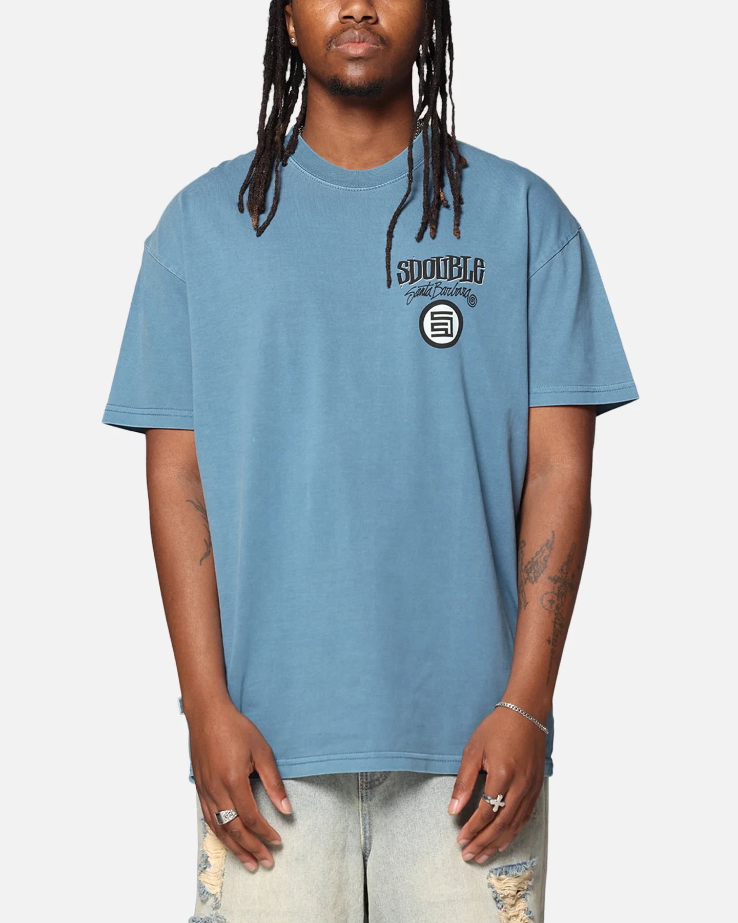 S Double Combo Platter T-Shirt Marine Blue - Image 2