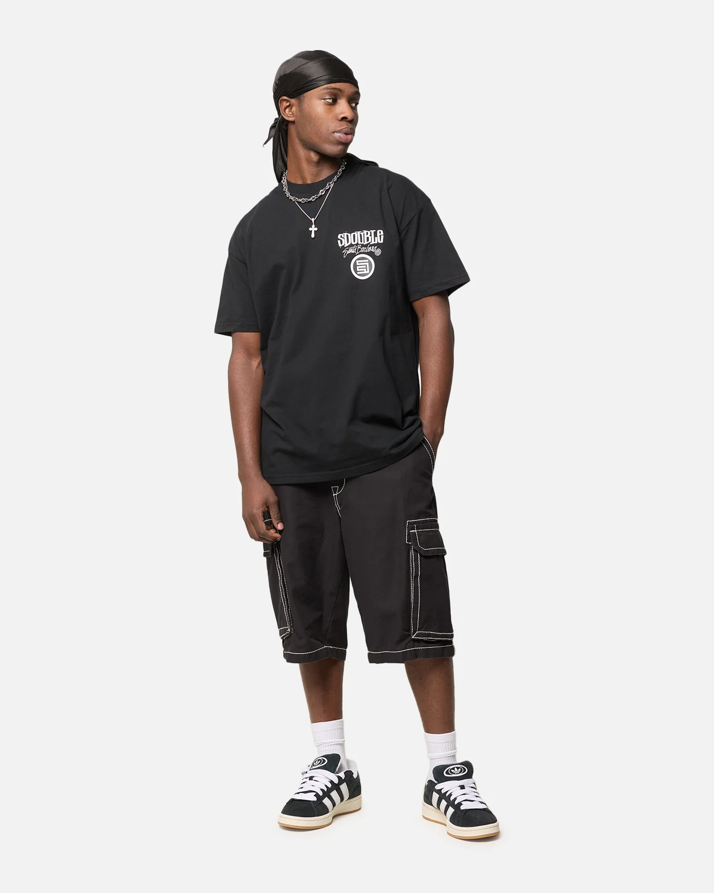 S Double Combo Platter T-Shirt Washed Black - Image 4