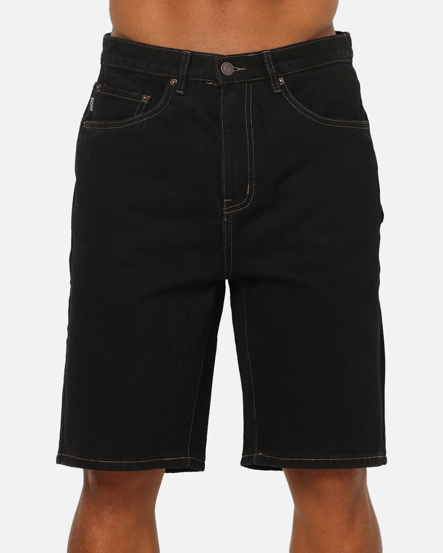 S Double Denim Standard Shorts Raw - Image 8