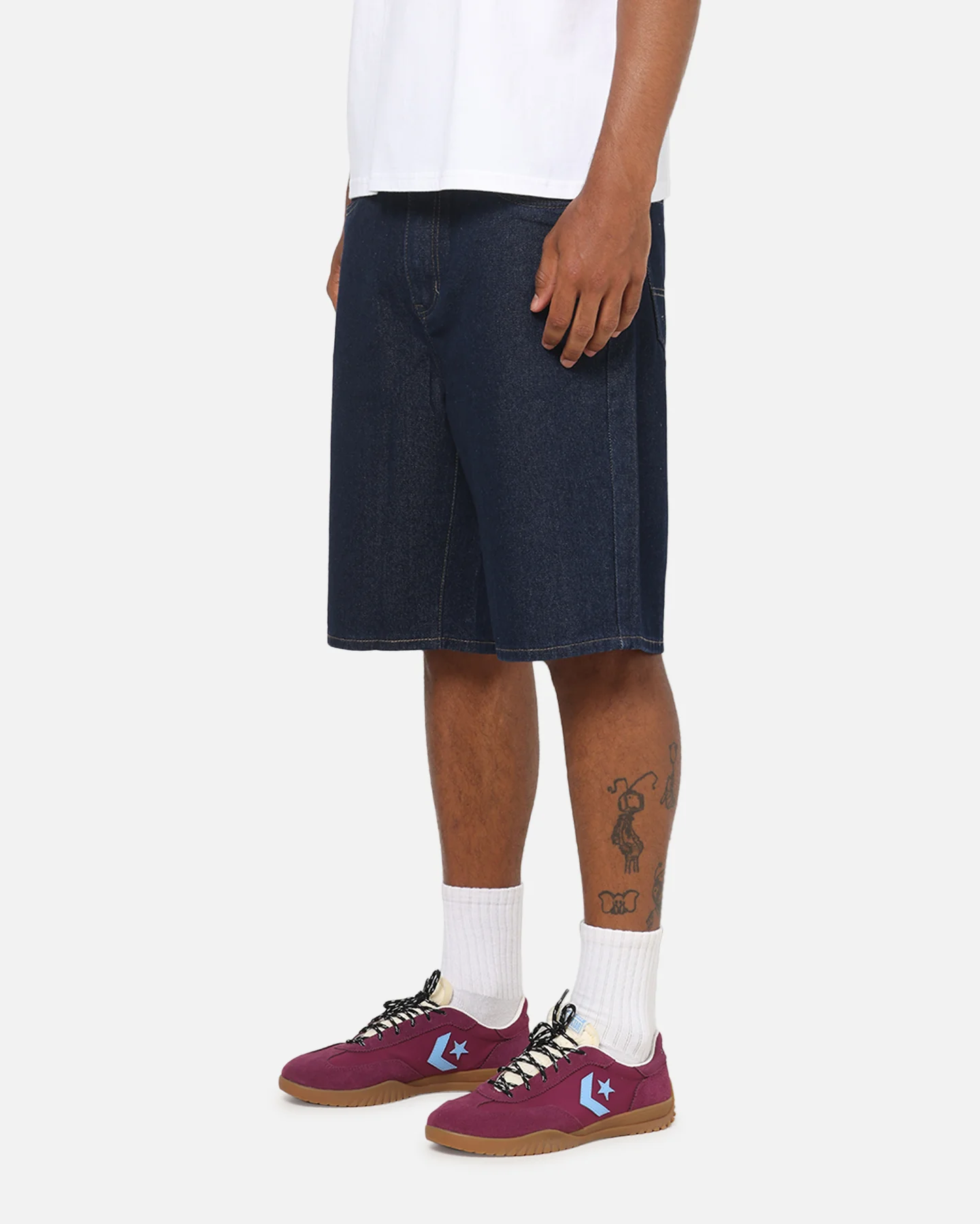 S Double EMB 5 Pocket Shorts One Rinse - Image 6