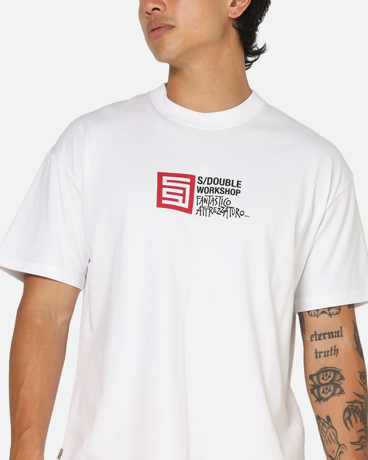 S Double Fantastico T-Shirt White - Image 8