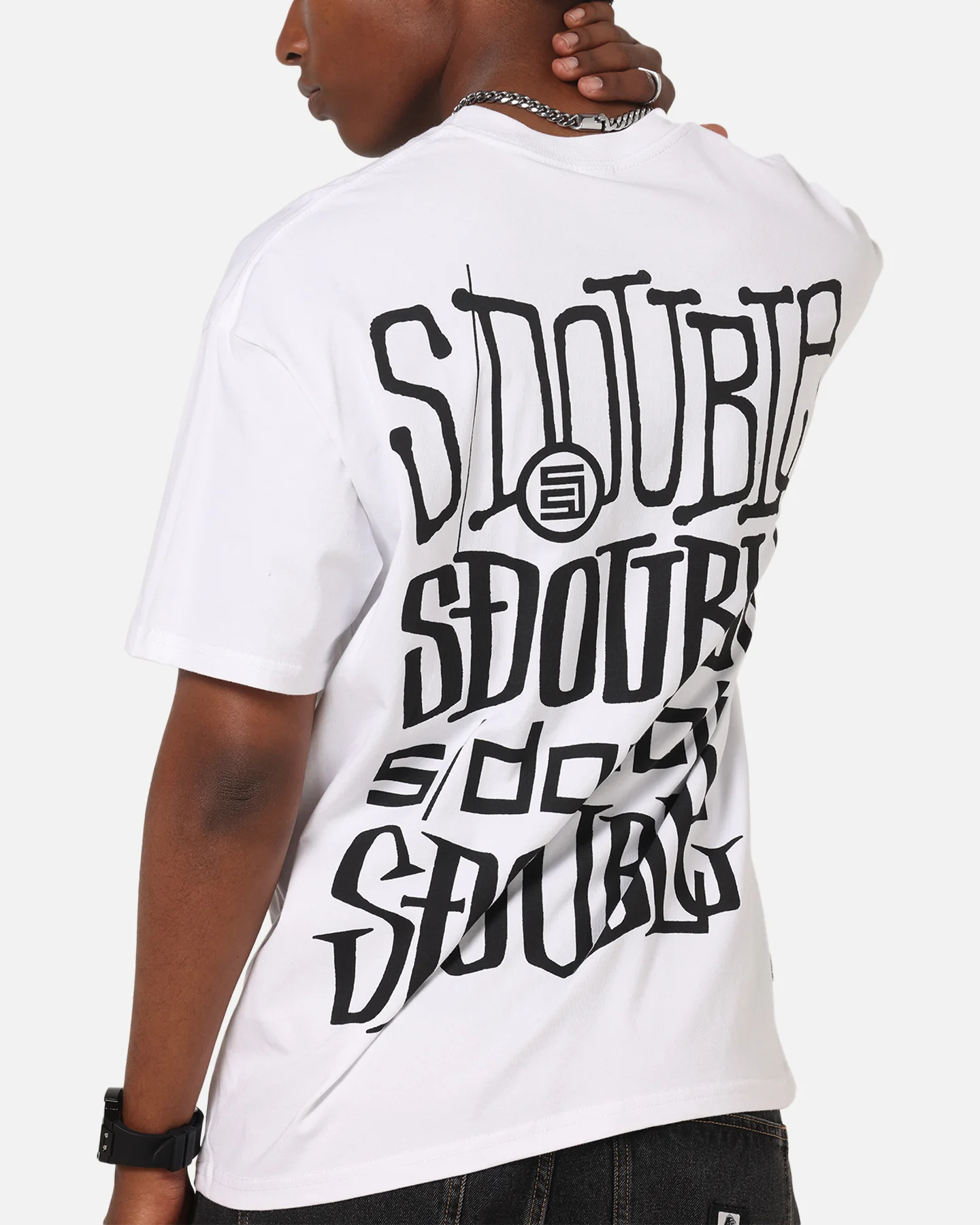 S Double Logofest T-Shirt White - Image 7