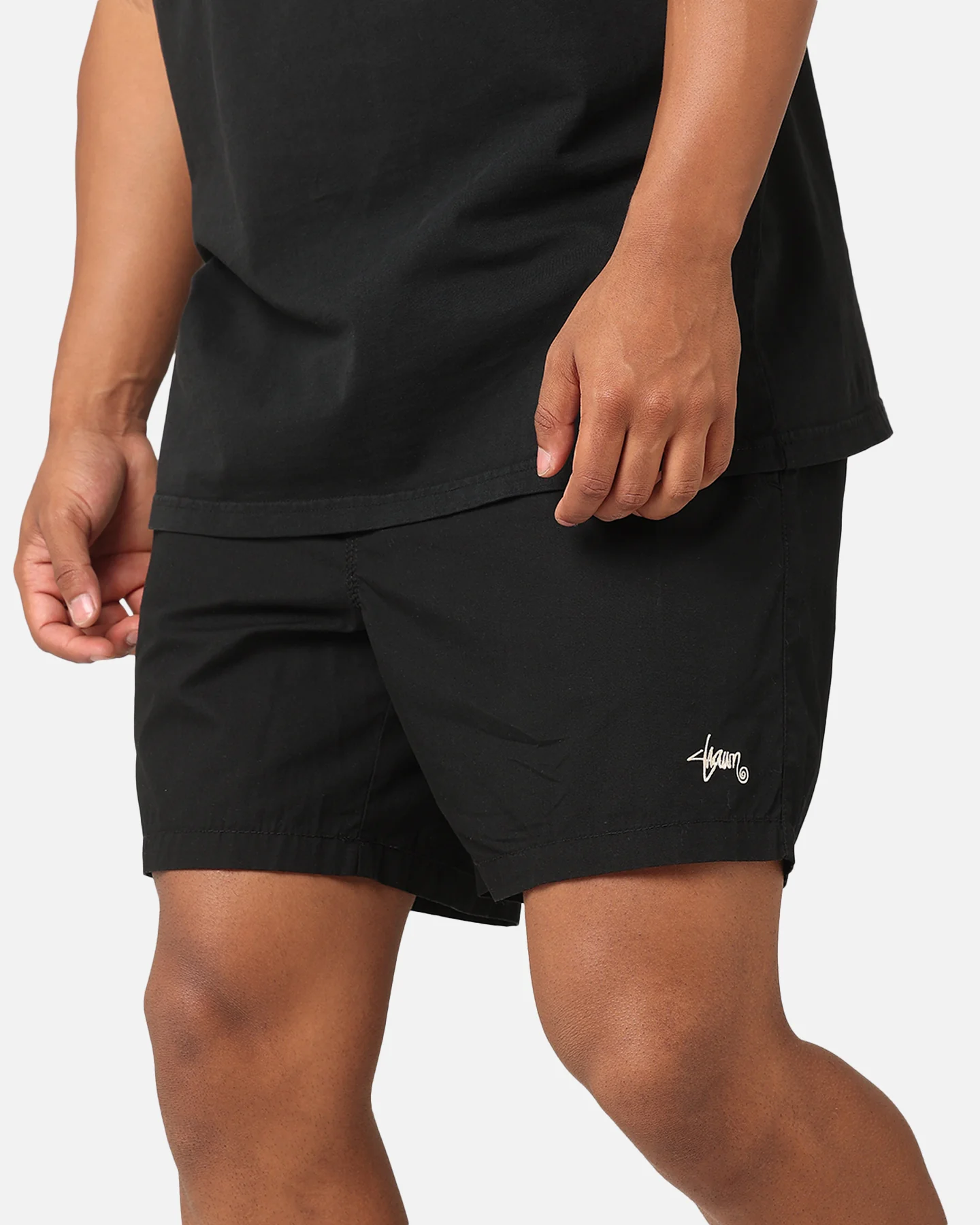 S Double Poplin Coast Boxer Shorts Black - Image 3
