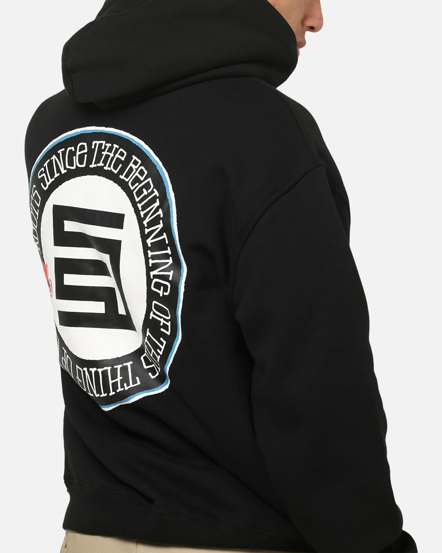 S Double Roots Dot Hoodie Black - Image 7