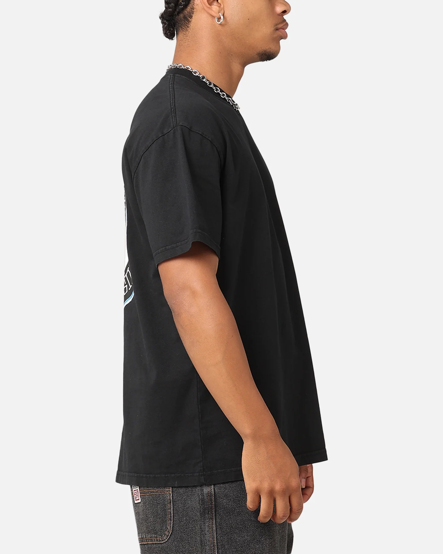 S Double Roots Dot T-Shirt Washed Black - Image 5