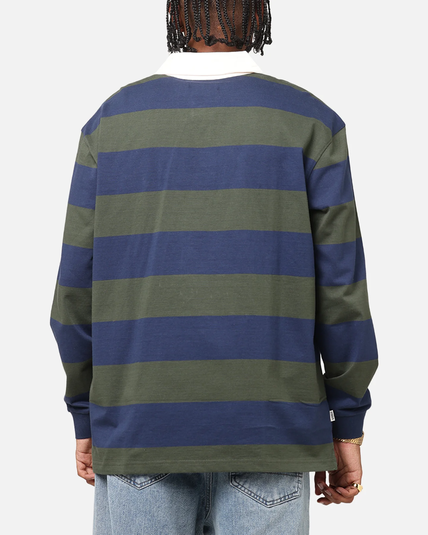 S Double Rugby Jersey Navy - Image 3