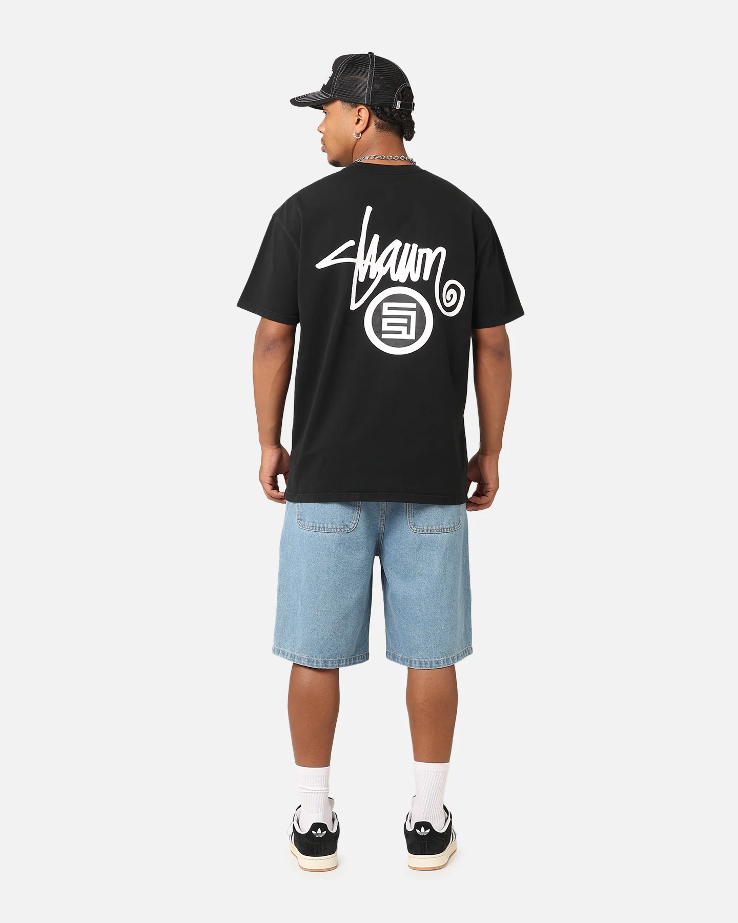 S Double Shawn Dot T-Shirt Washed Black - Image 3