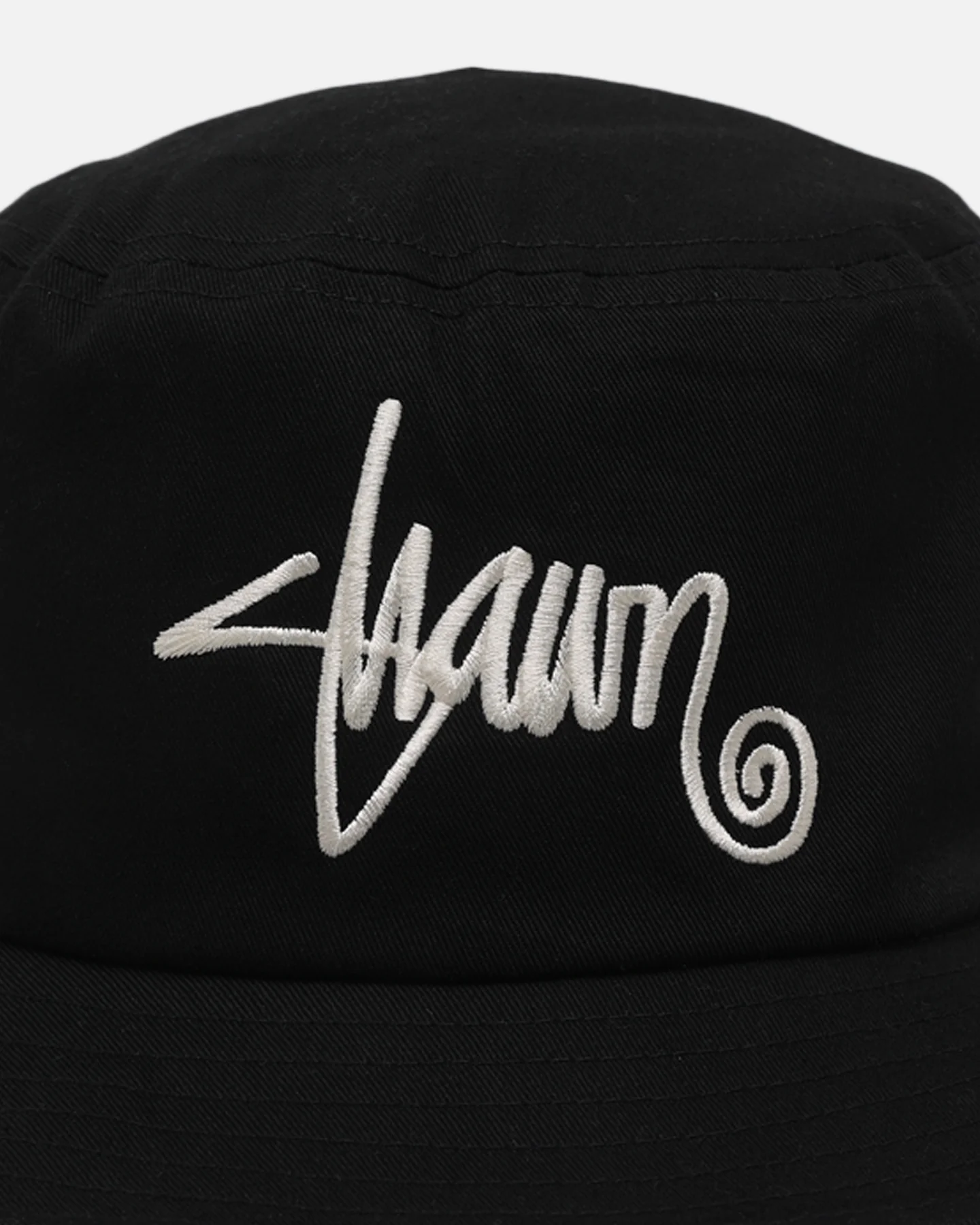 S Double Shawn Script Bucket Hat Black - Image 5