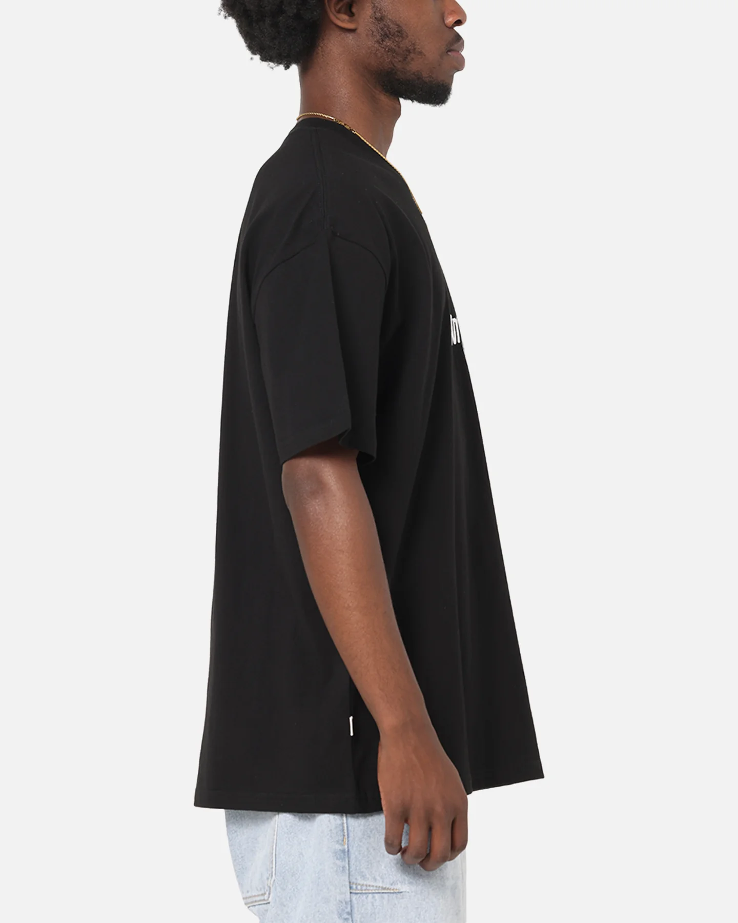 S Double Small Stock T-Shirt Black - Image 4