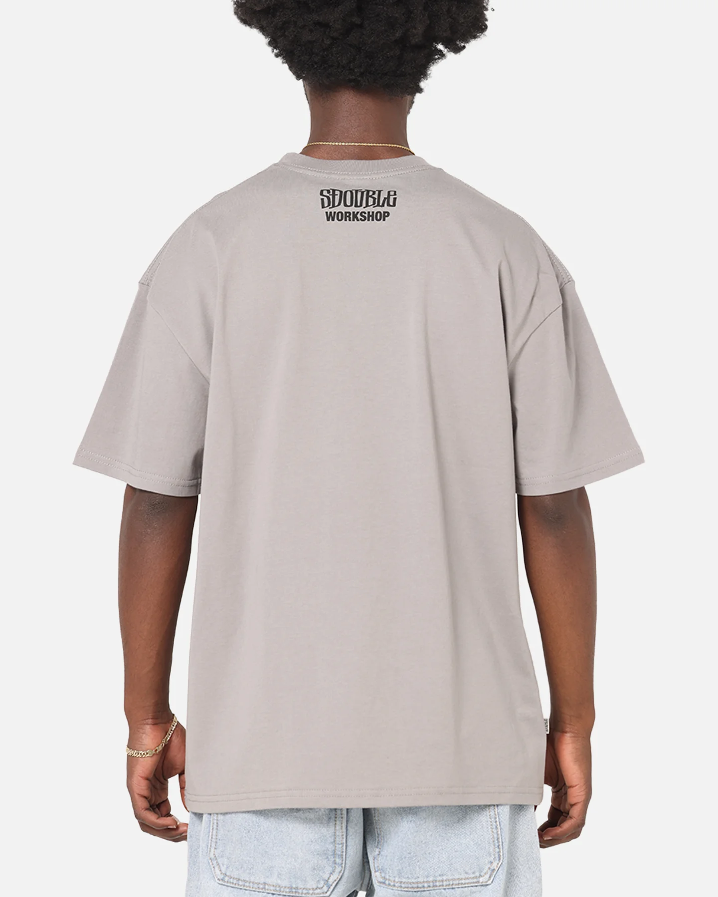 S Double Small Stock T-Shirt Stone - Image 3