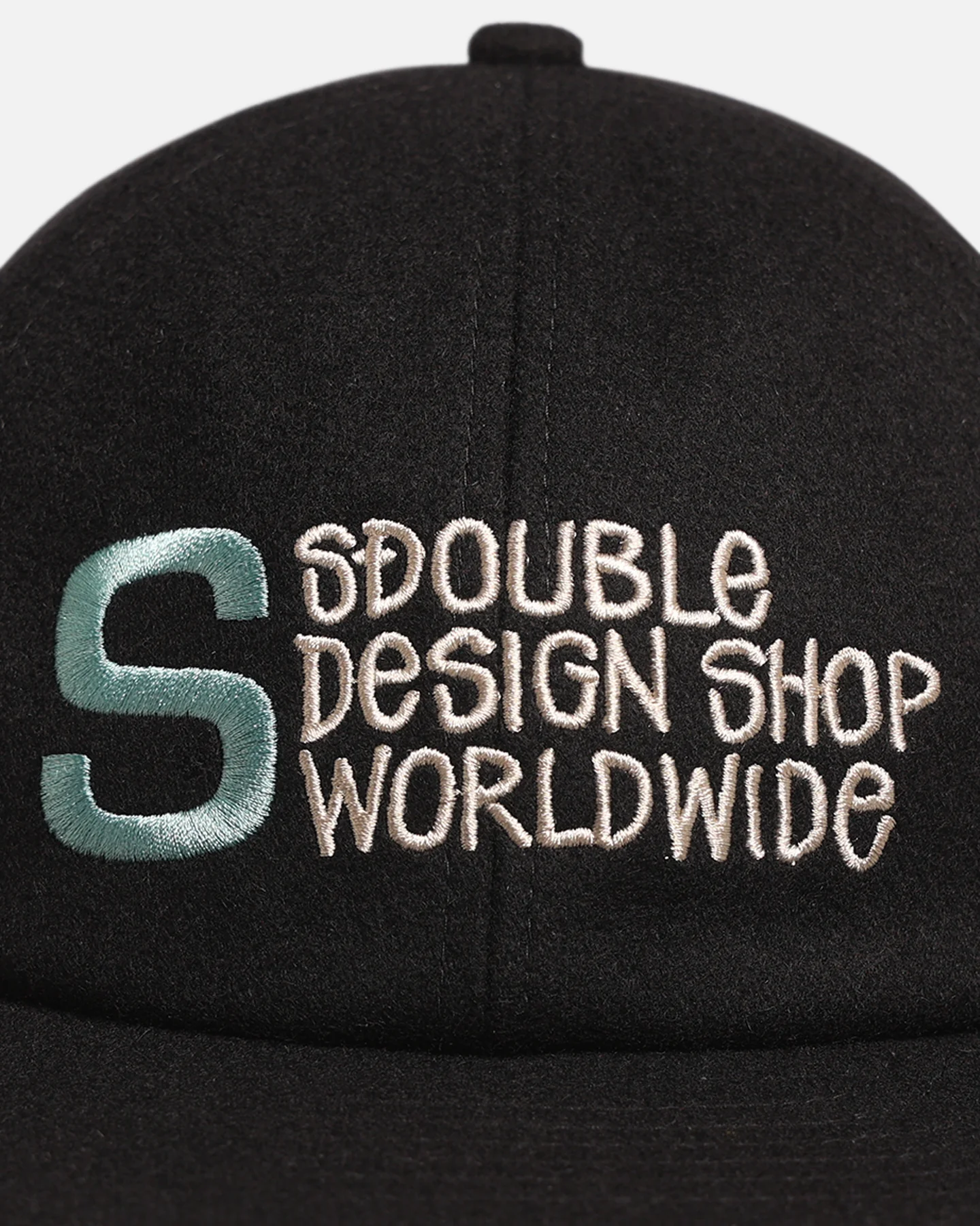 S Double Wool Strapback Cap Black - Image 5