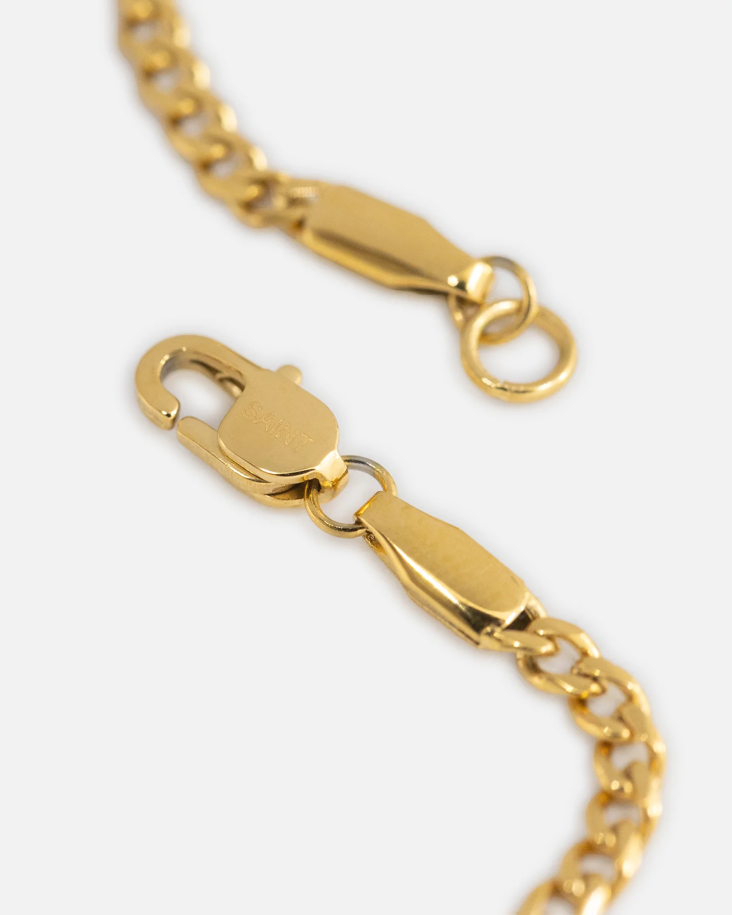 Saint Morta 2.7mm Diamond Curb Chain Gold - Image 7