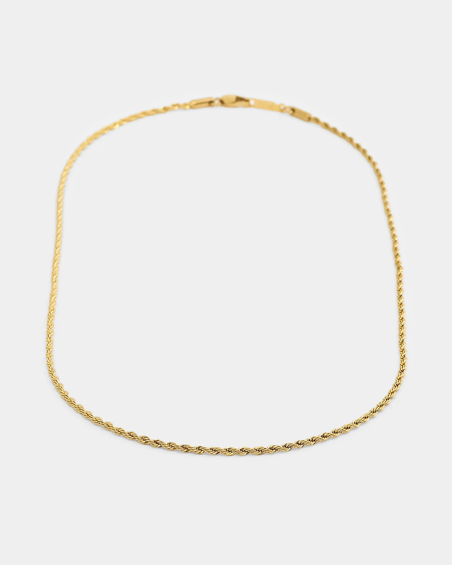 Saint Morta 2mm Rope Chain Gold - Image 5