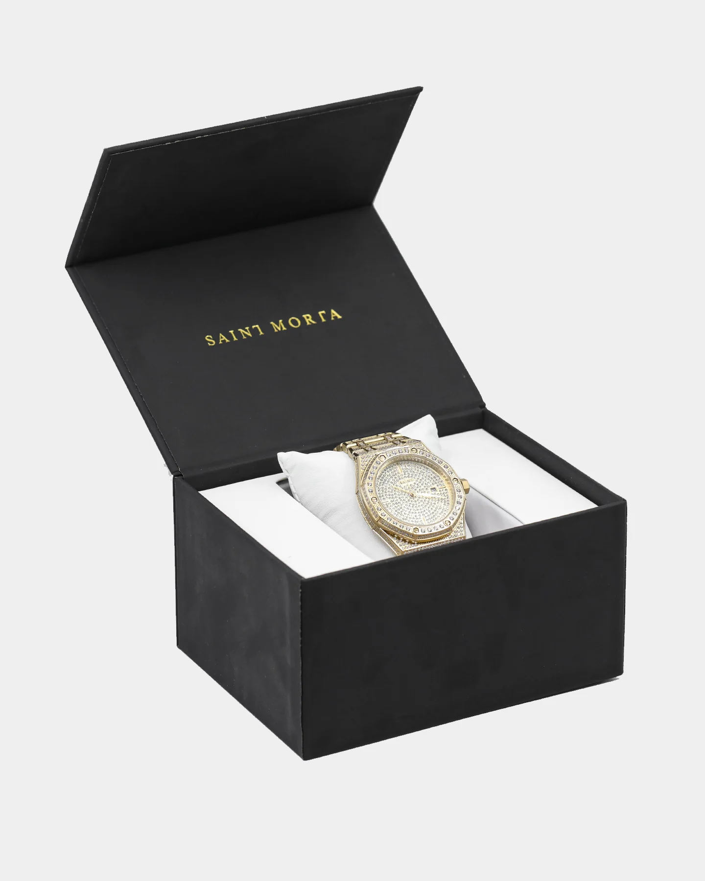 Saint Morta Medio Premierre Watch Iced Gold - Image 11