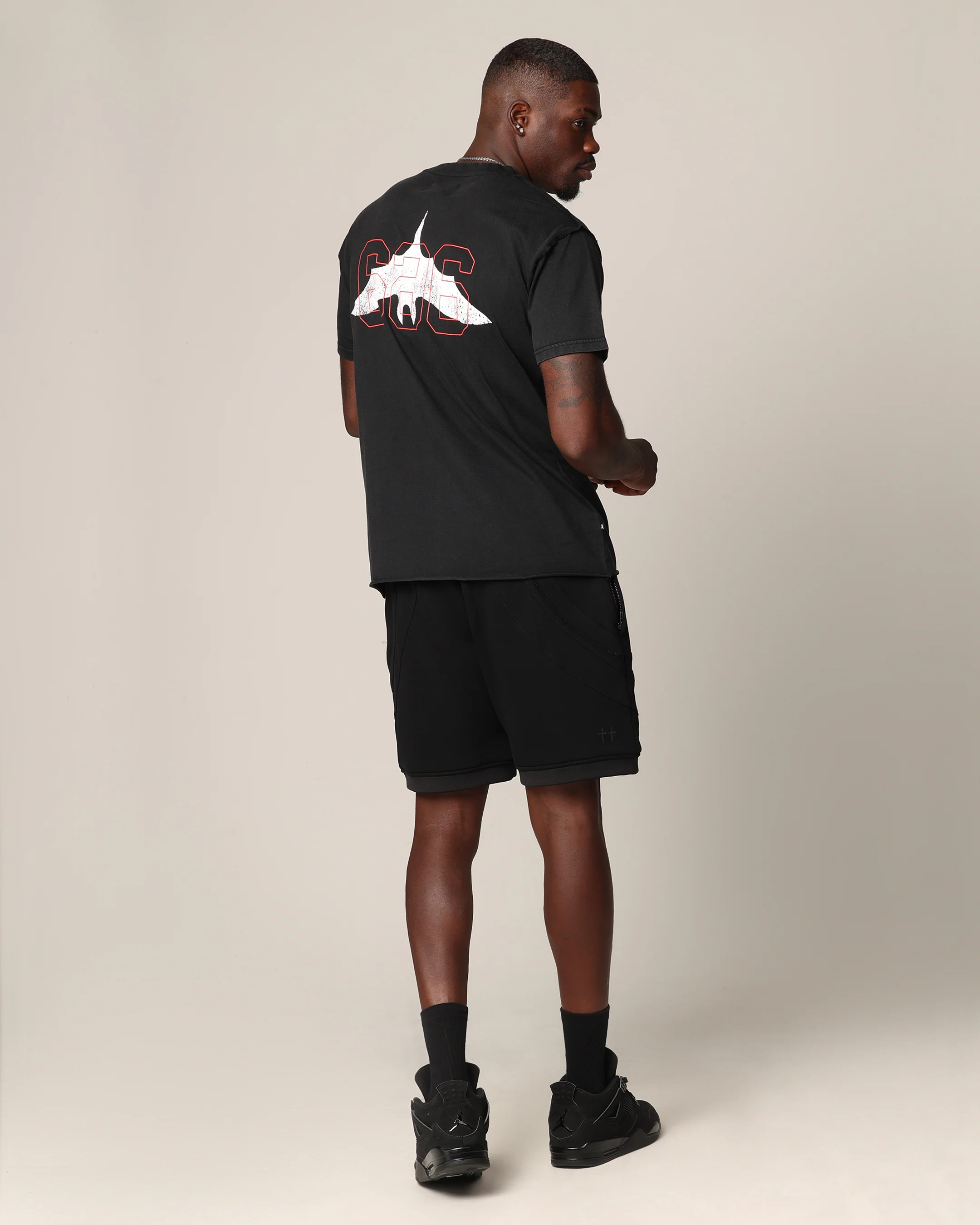 Saint Morta 666 Cut T-Shirt Vintage Black - Image 3