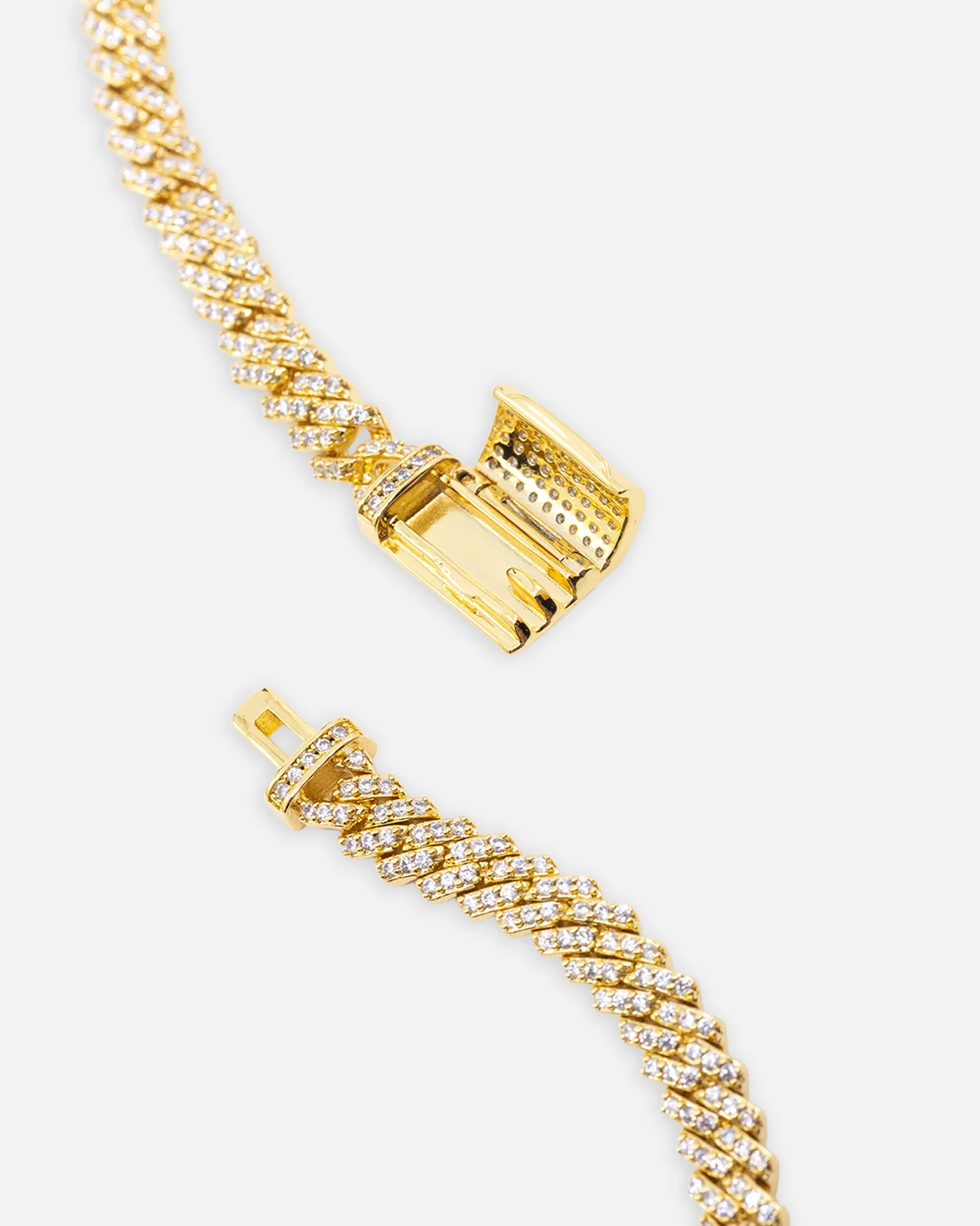 Saint Morta 6mm Iced Cuban Prong Chain Iced Gold - Image 6