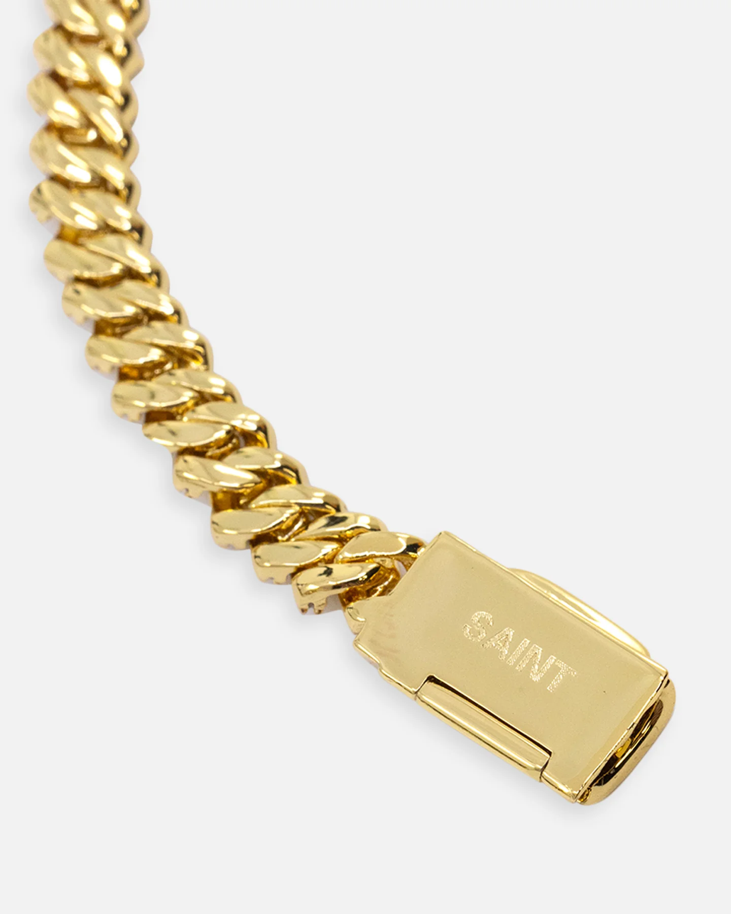 Saint Morta 6mm Iced Cuban Prong Chain Iced Gold - Image 7