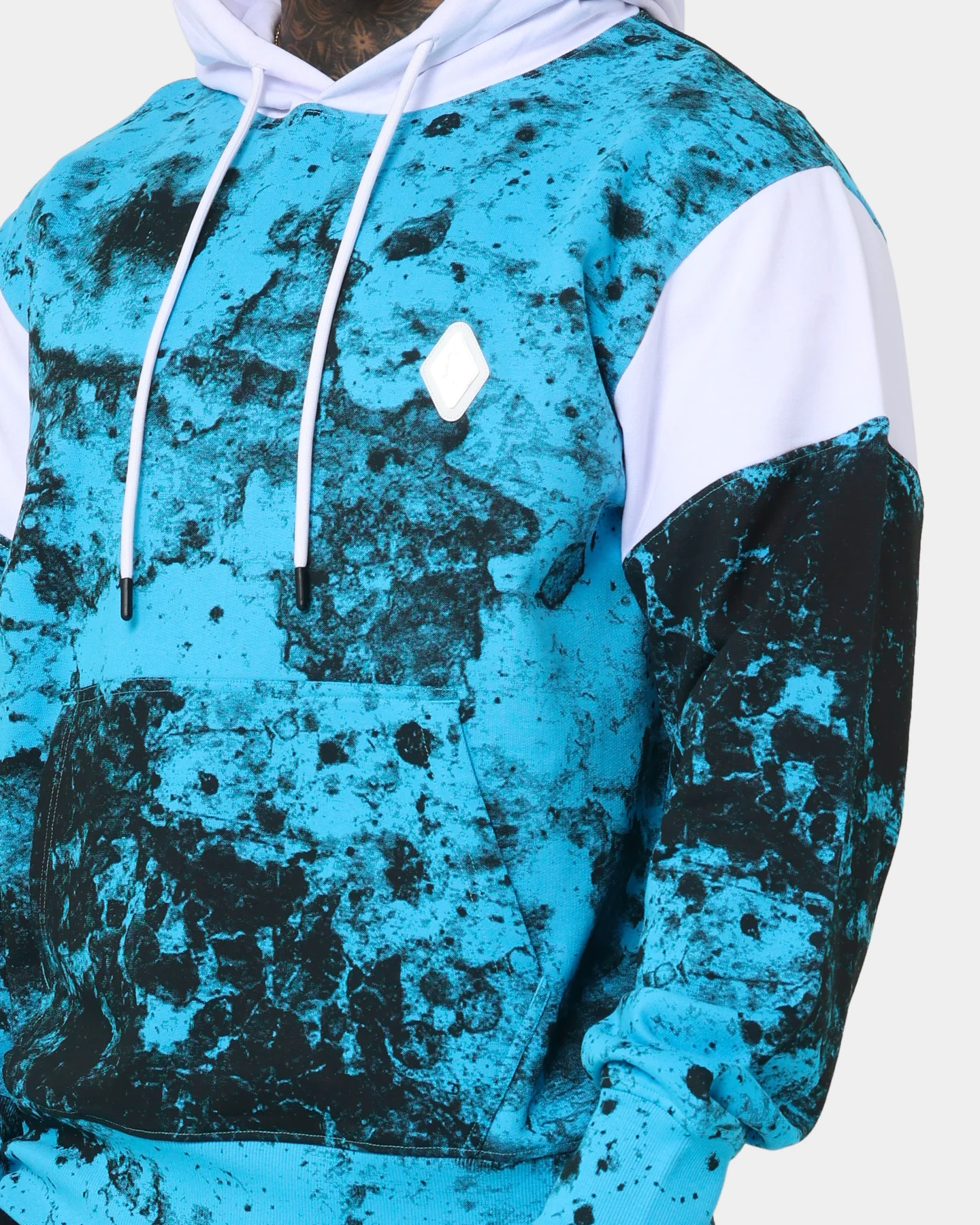 Saint Morta Acid Hoodie Cyan/White/Black - Image 7
