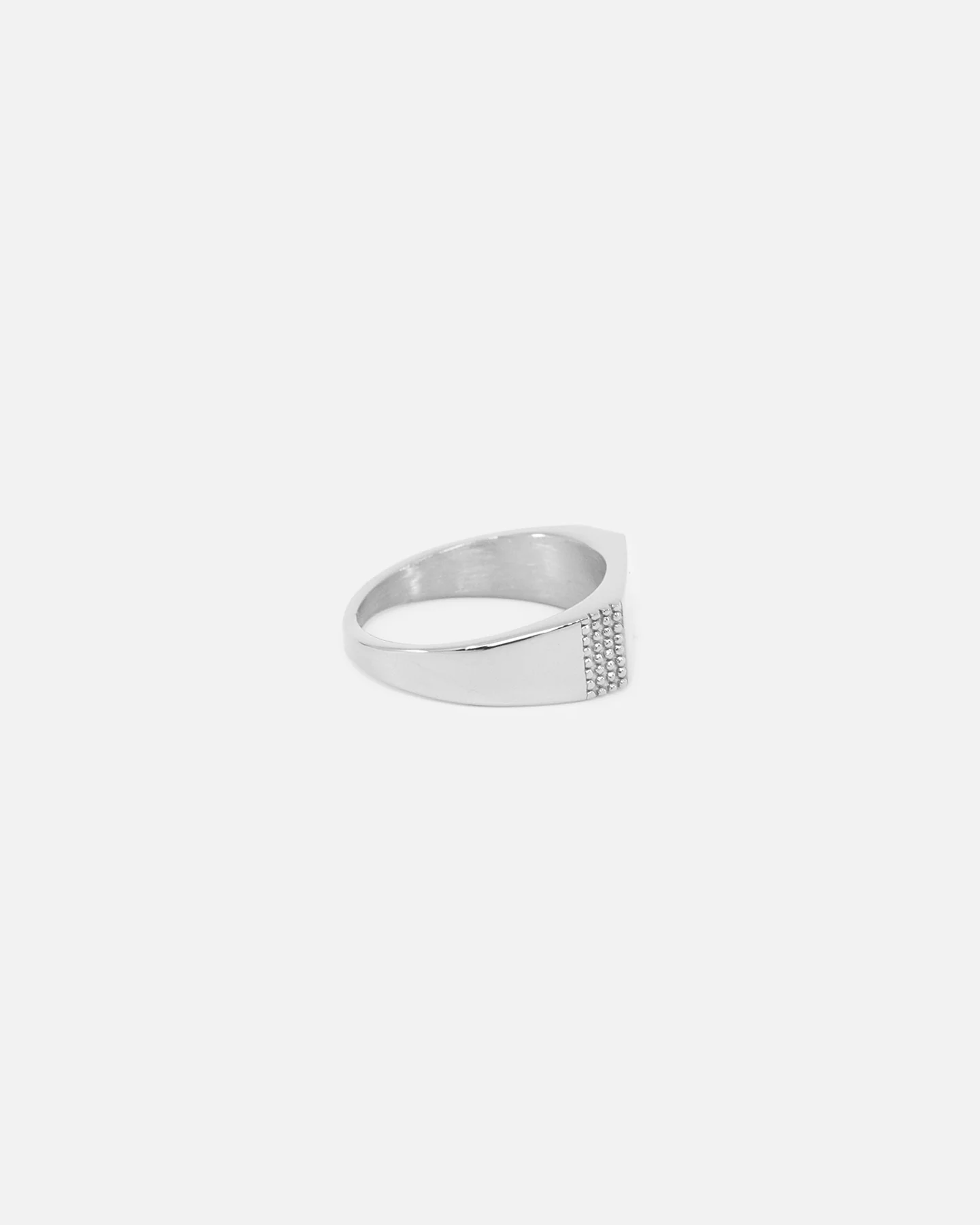 Saint Morta Adrian Bar Signet Ring White Gold - Image 5