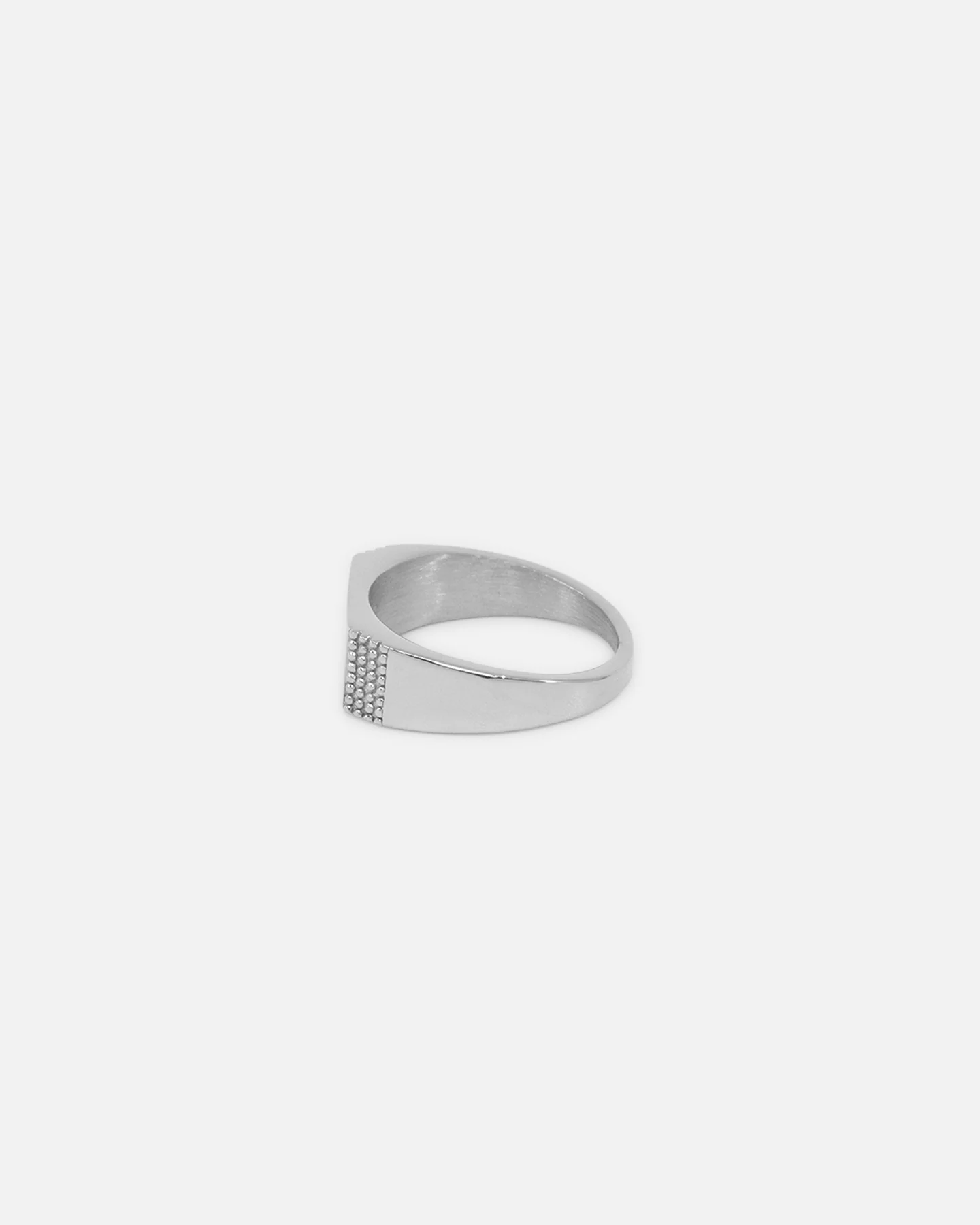 Saint Morta Adrian Bar Signet Ring White Gold - Image 7