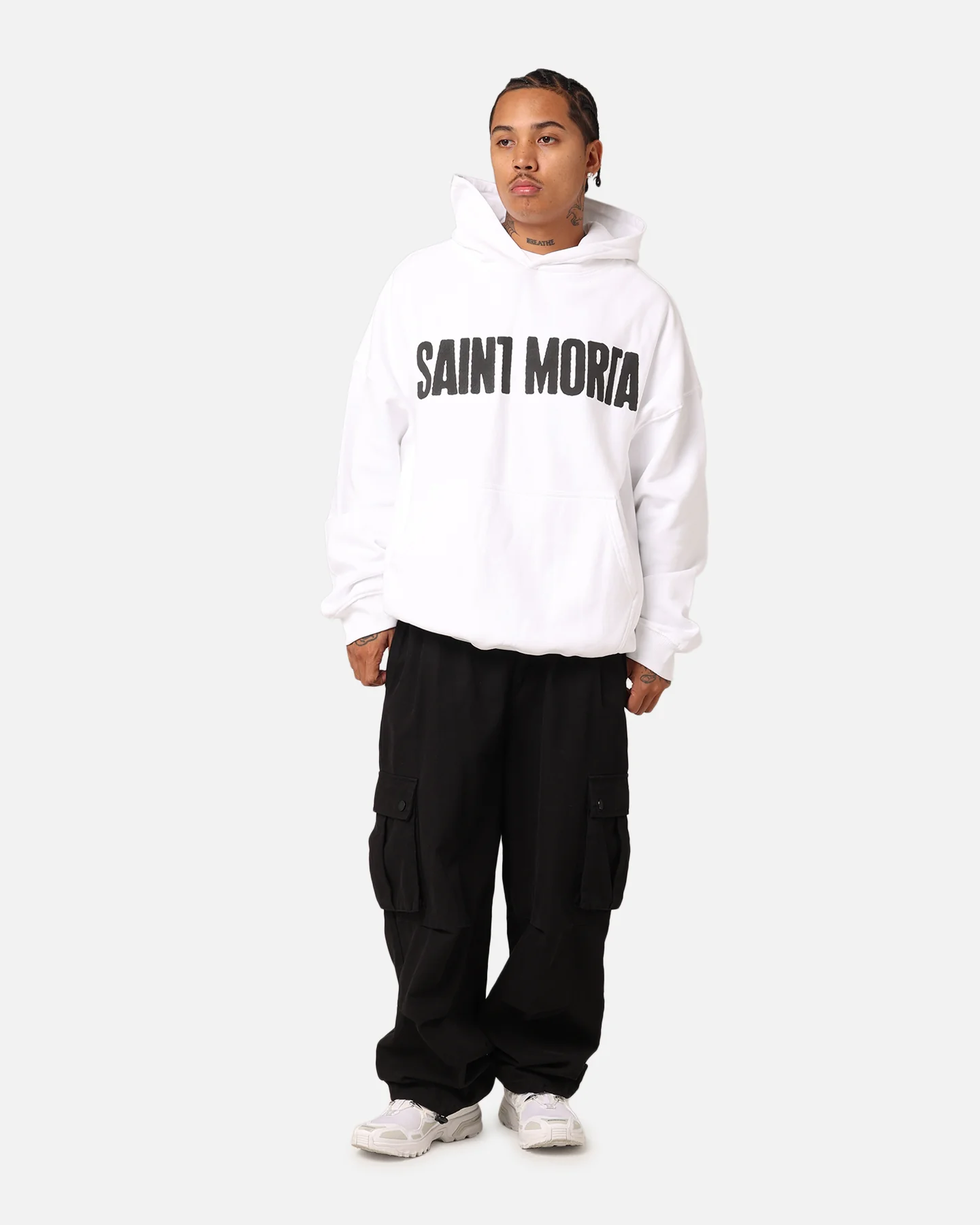 Saint Morta Ages Premium Hoodie White - Image 3