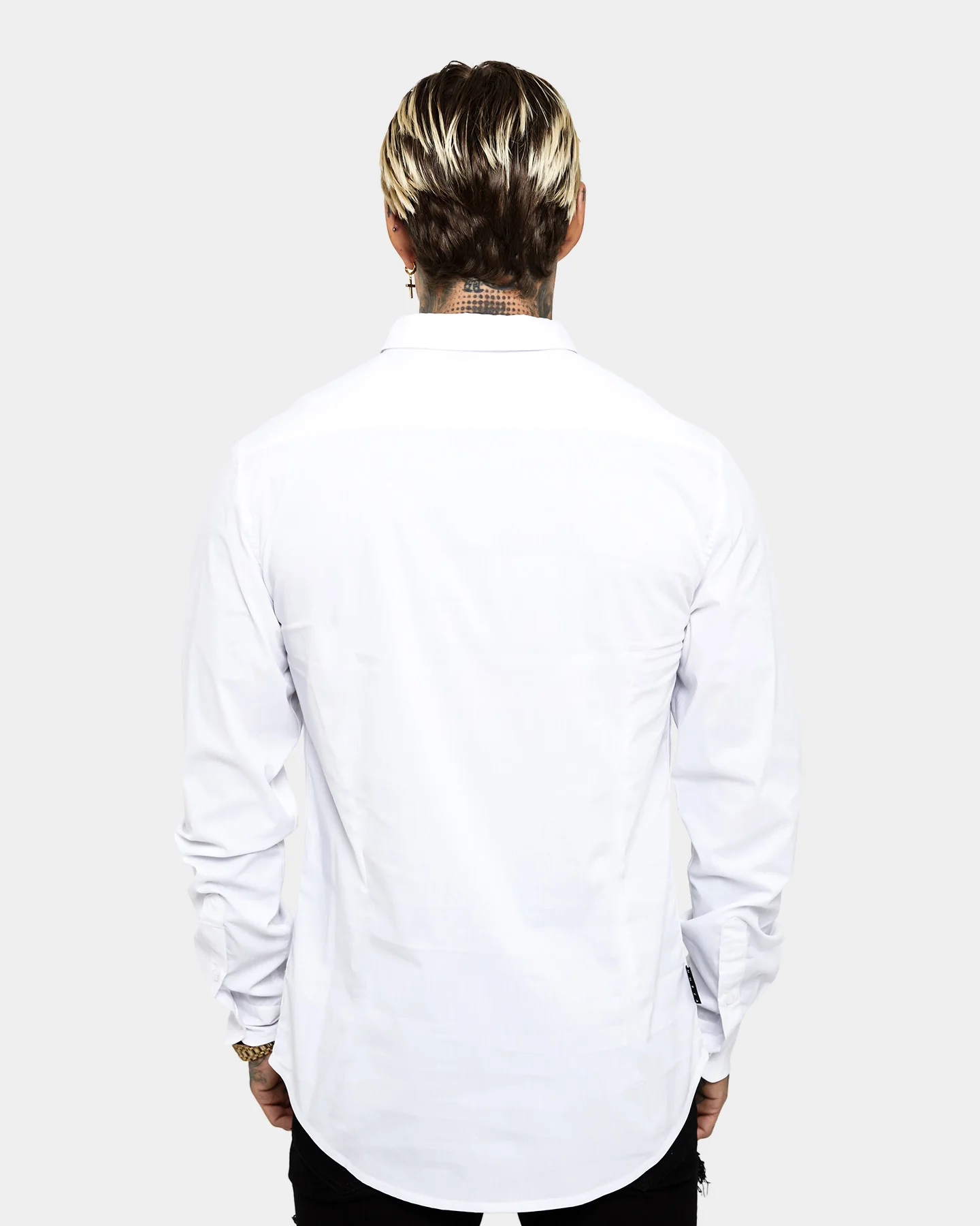 Saint Morta Alpha Horoma Slim Fit Shirt White - Image 4