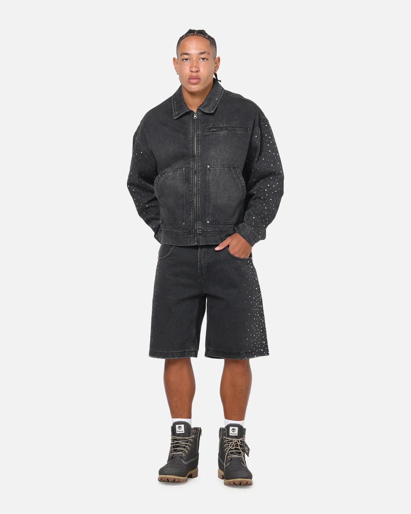 Saint Morta Amplus Divine Riot Jorts Black Shadow - Image 2