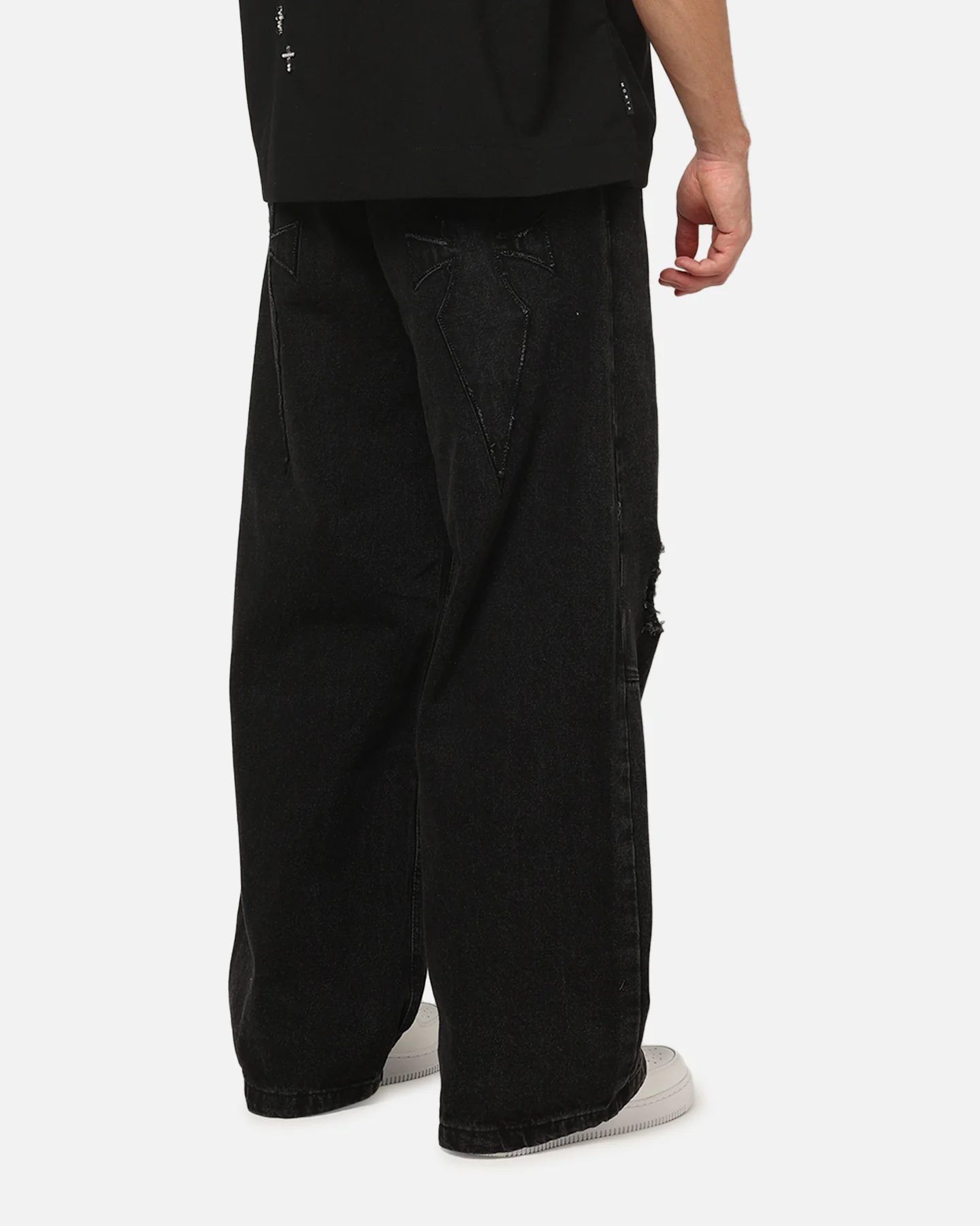 Saint Morta Amplus Divinity Jeans Worn Black - Image 5
