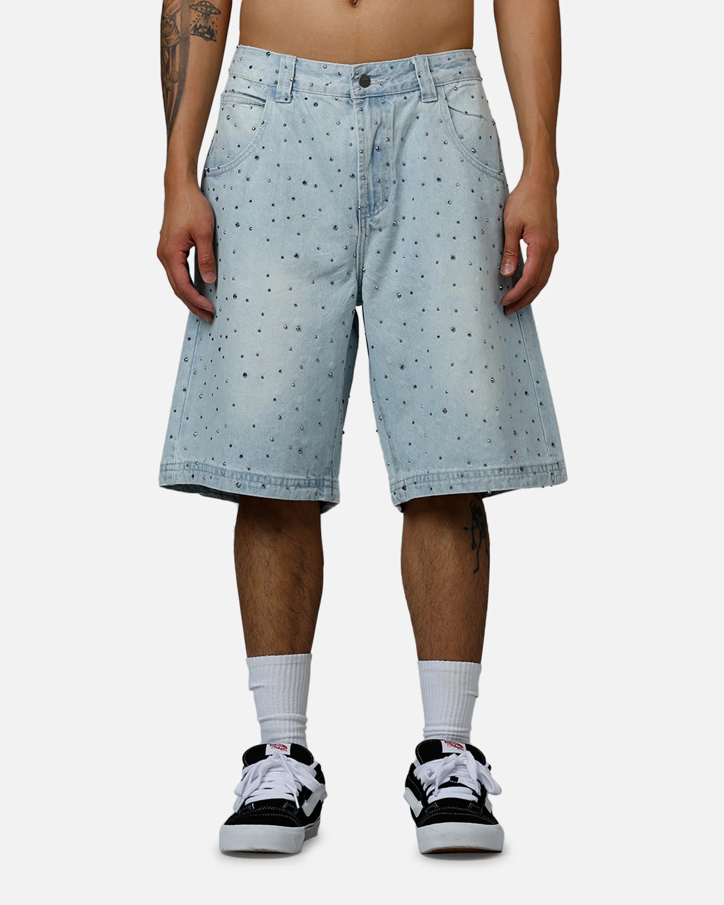 Saint Morta Amplus Glamourama Jorts Blue Dust - Image 6