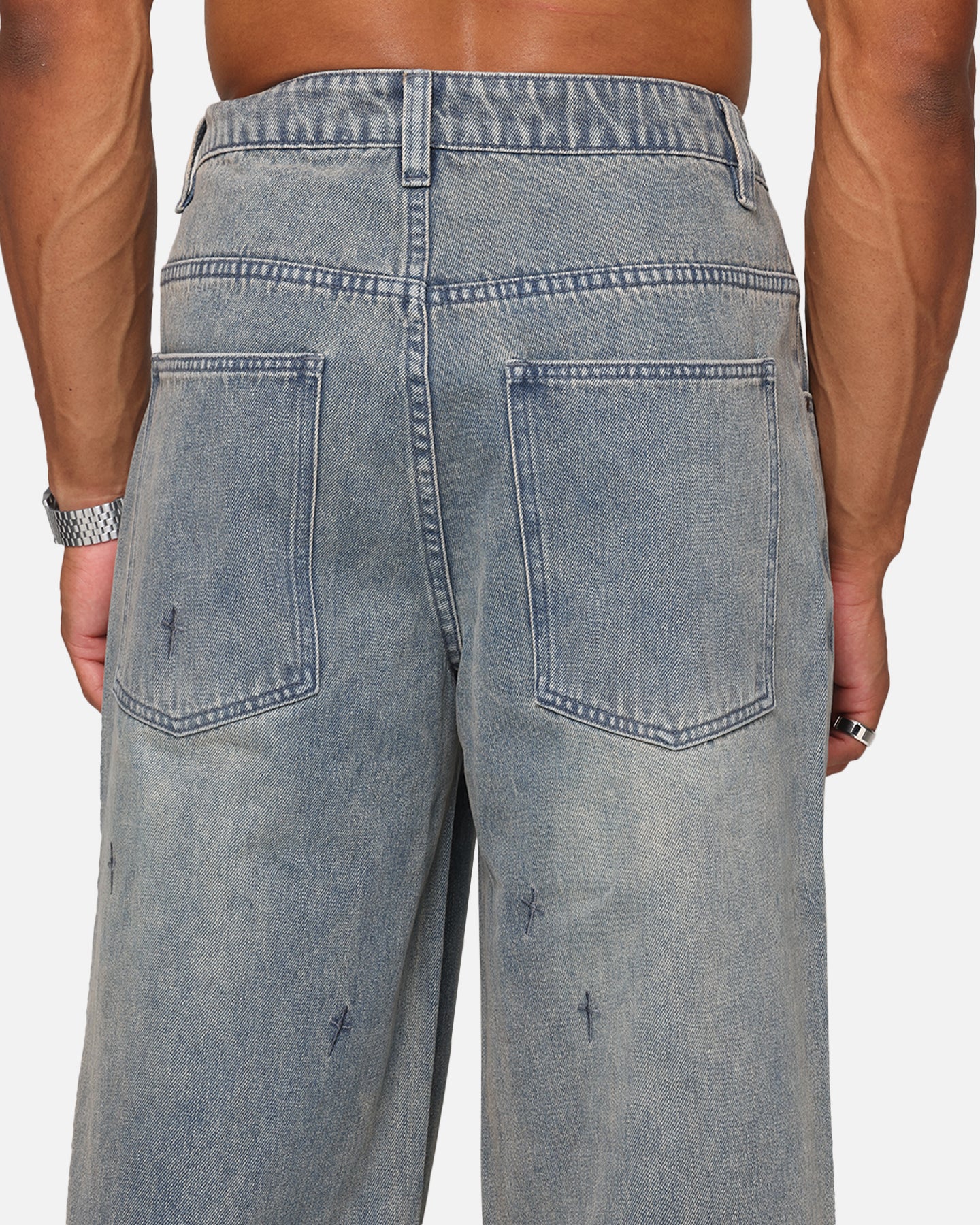 Saint Morta Amplus Graveyard Jeans Dirty Denim - Image 8