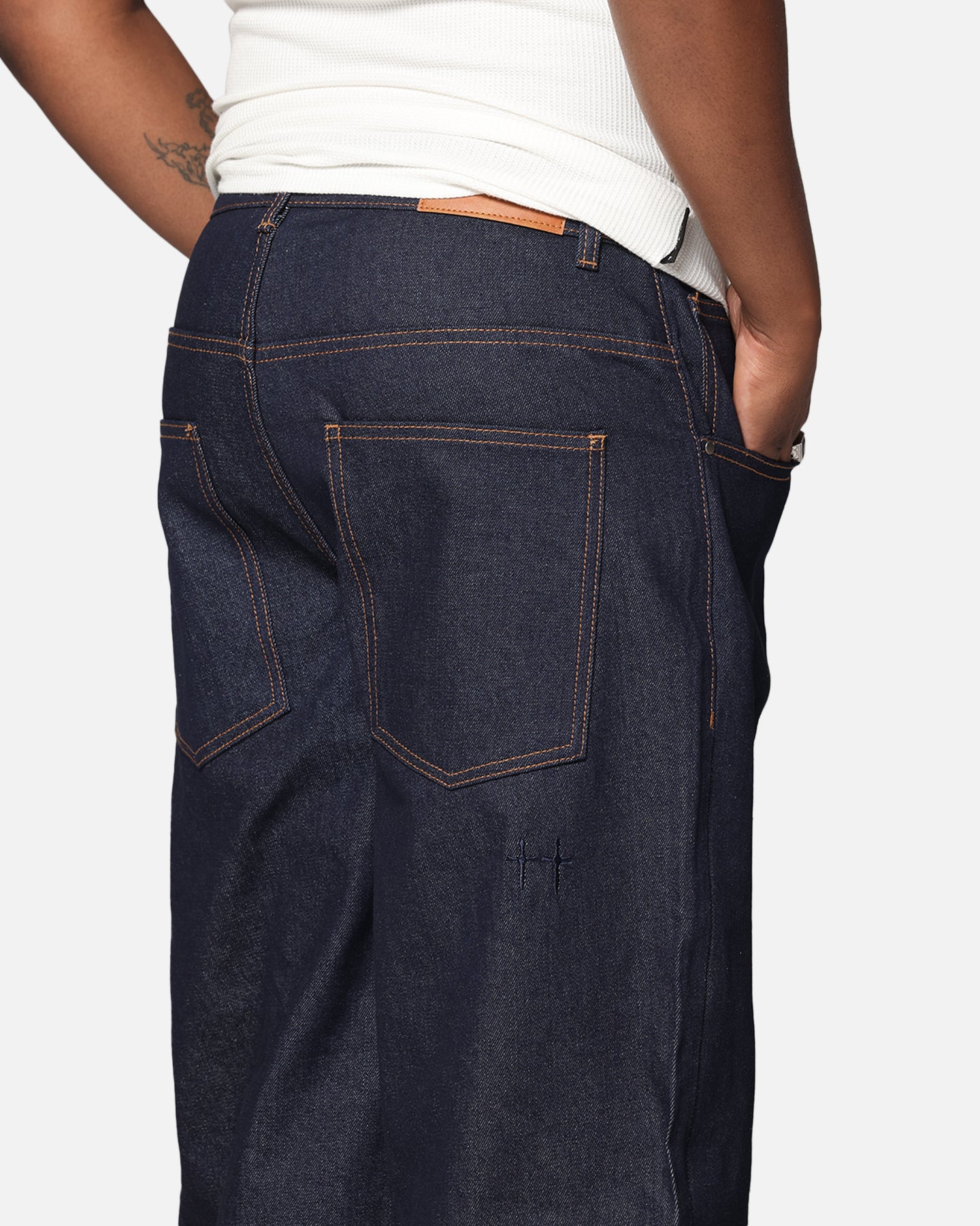 Saint Morta Amplus Jeans Indigo/Tan - Image 4