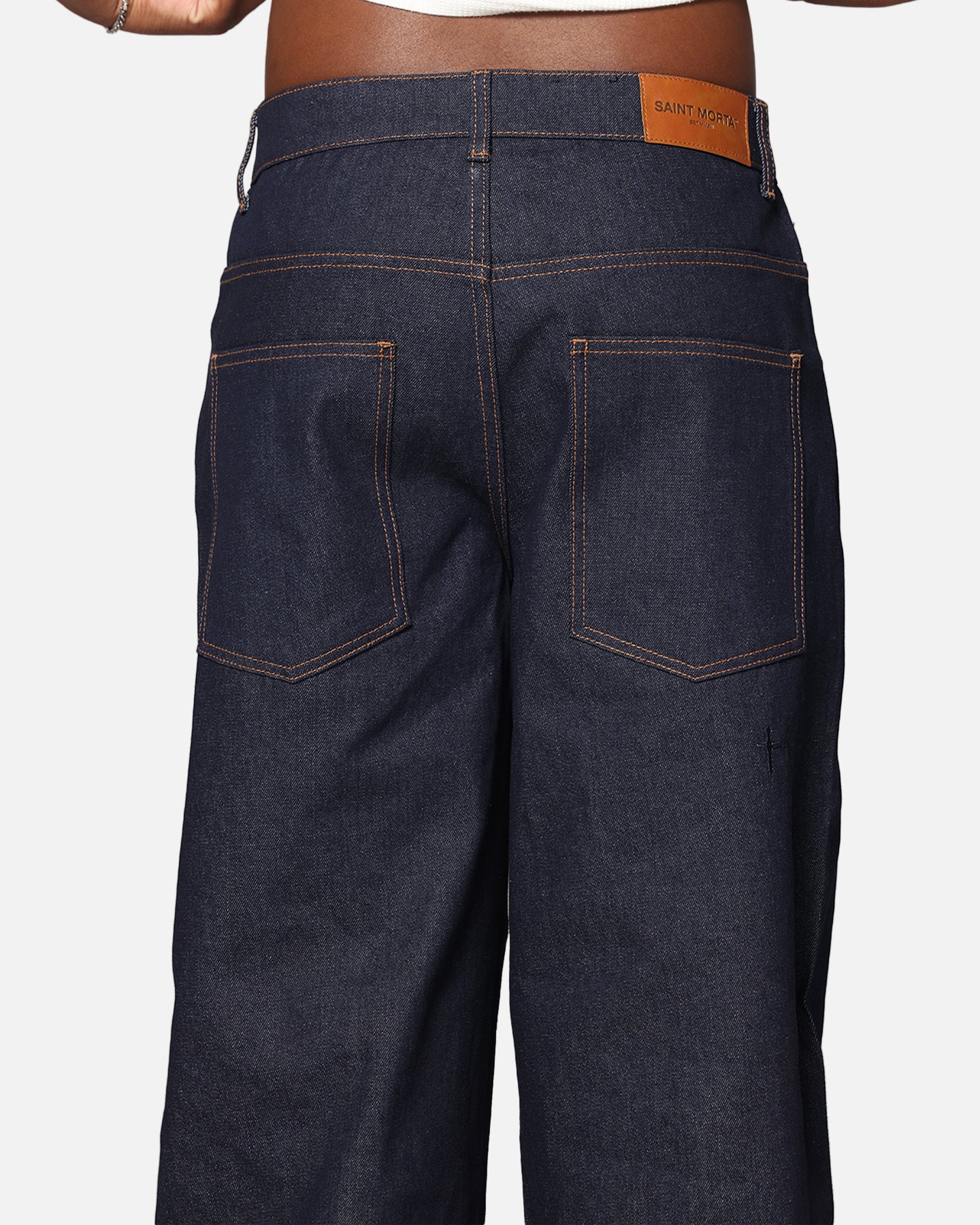 Saint Morta Amplus Jeans Indigo/Tan - Image 8
