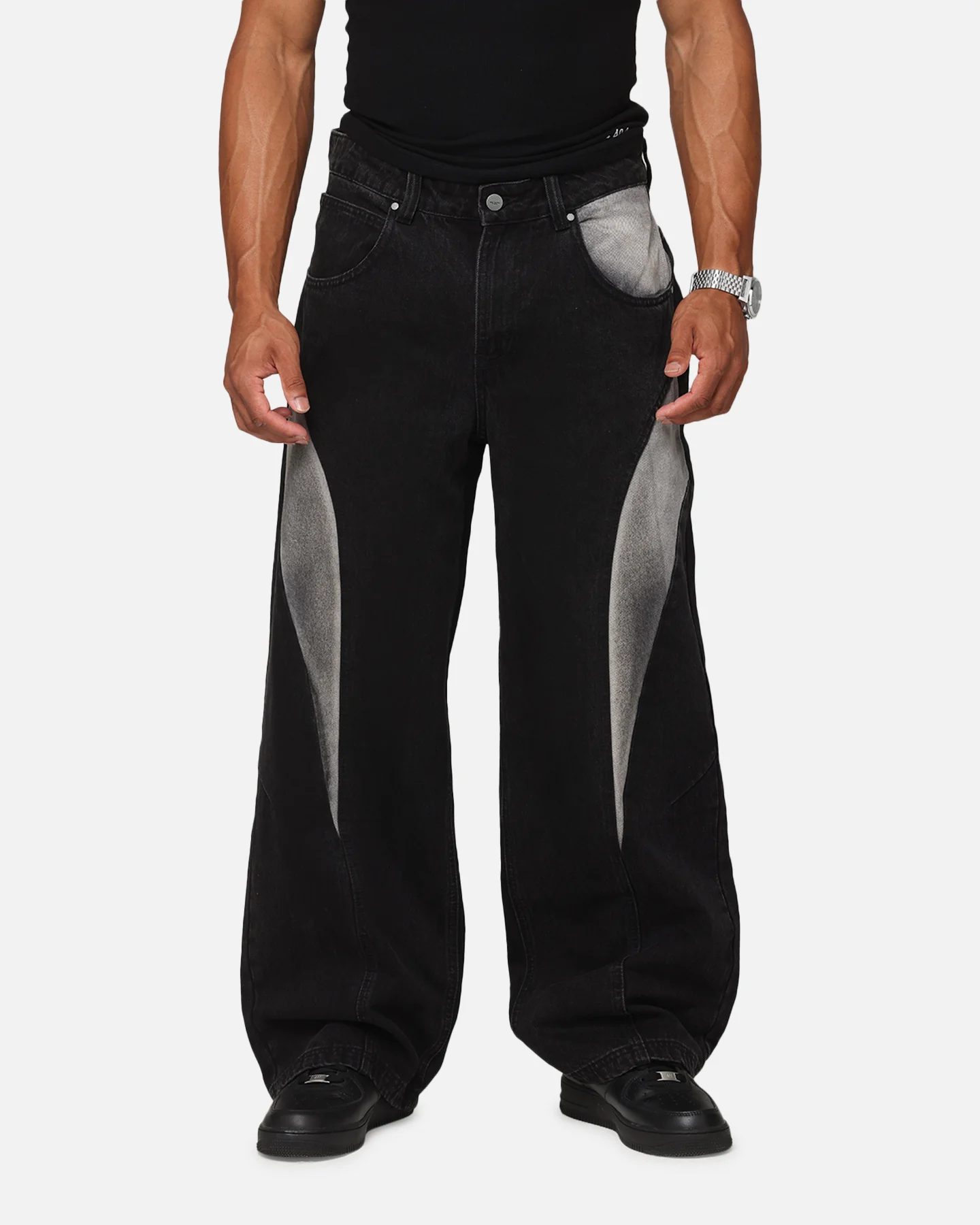 Saint Morta Amplus Workwear Jeans Black/Grey