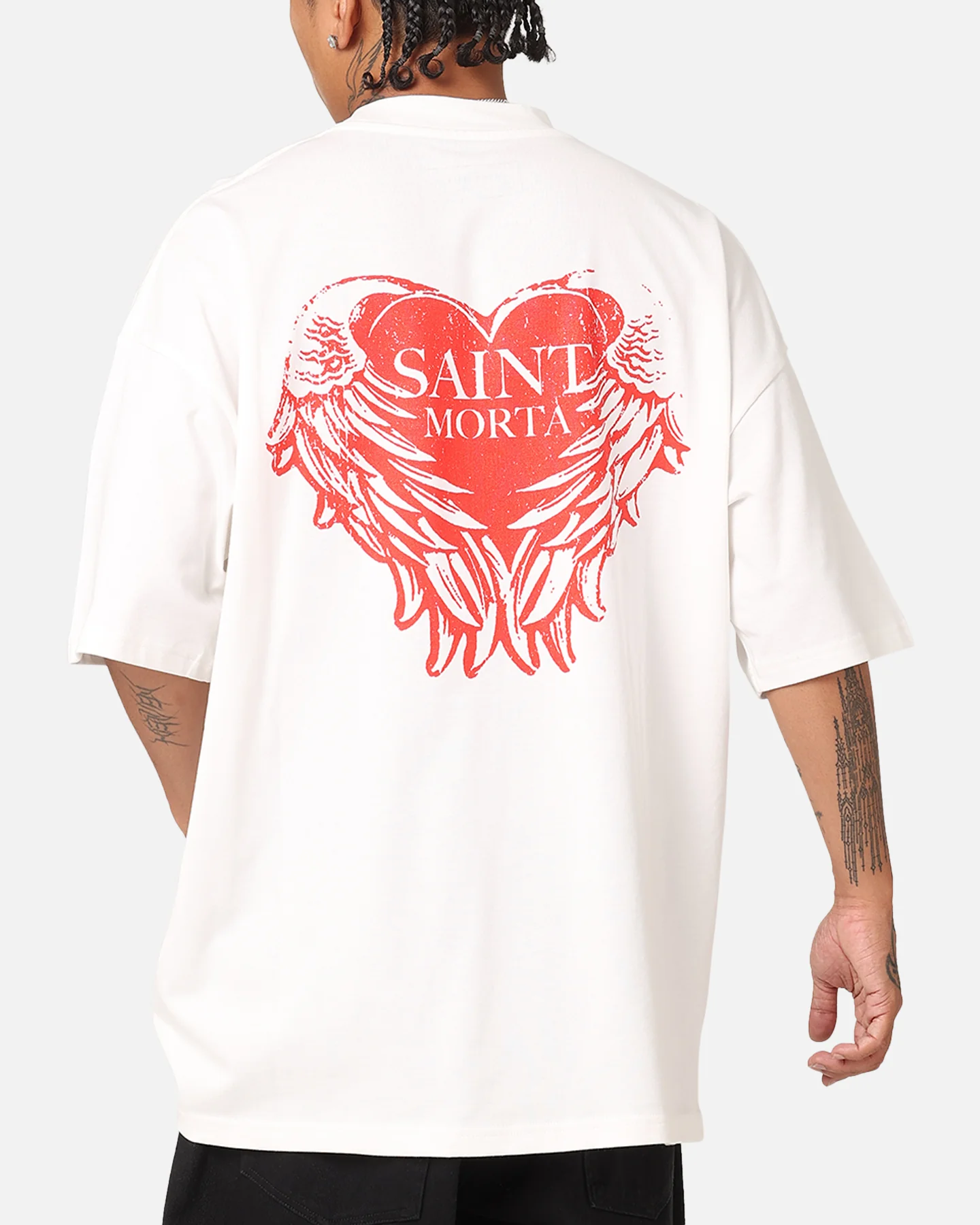 Saint Morta Angelic Heart T-Shirt Off White - Image 2