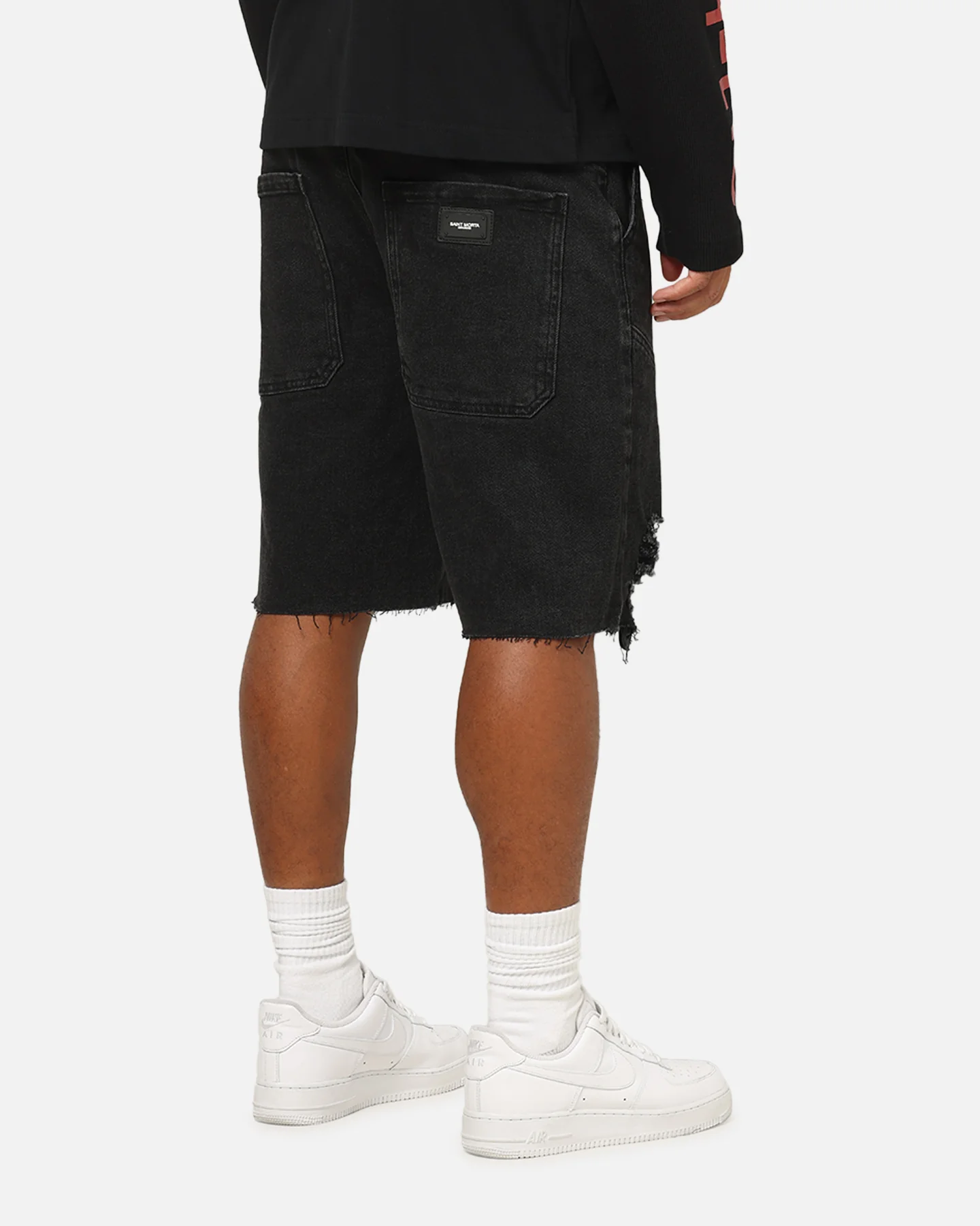 Saint Morta Annex Baggy Jorts Black Shadow - Image 6
